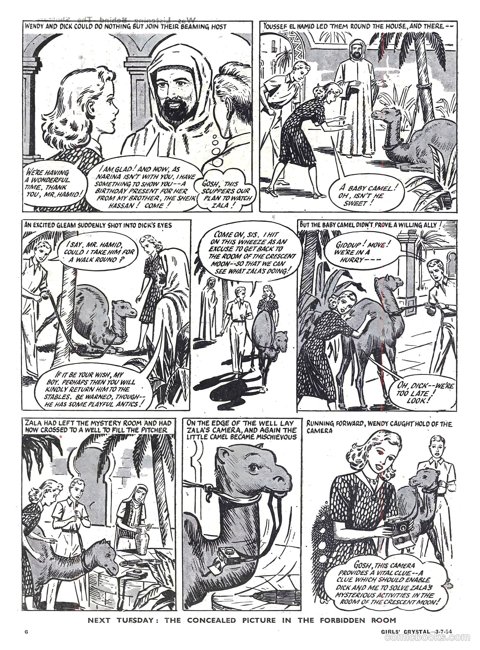 Girls' Crystal #976 (1954) — page 6 of 20