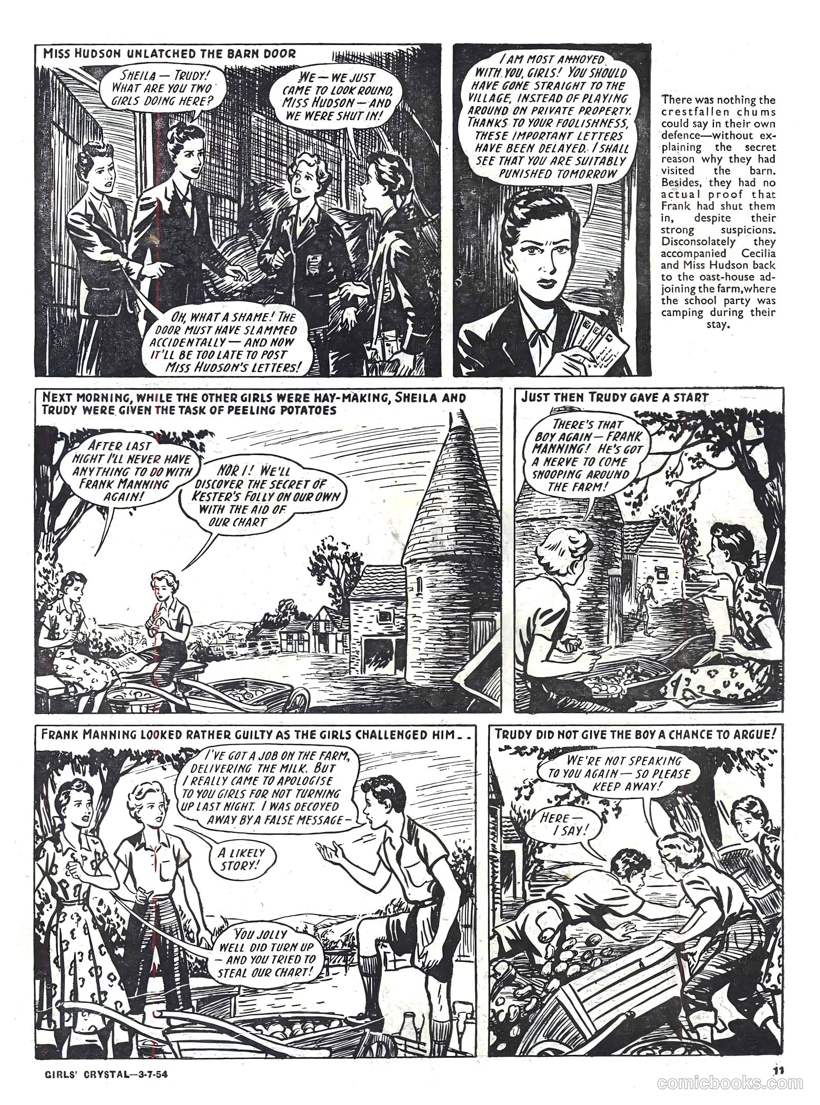 Girls' Crystal #976 (1954) — page 11 of 20