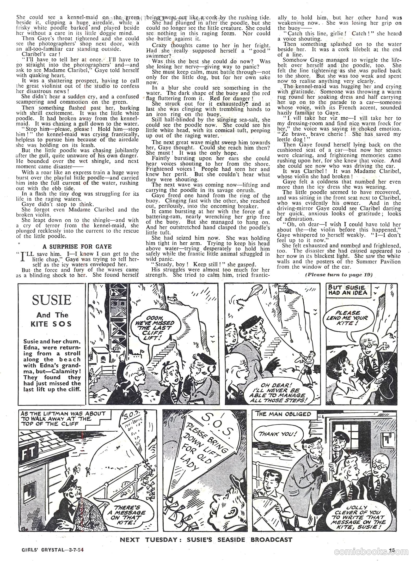 Girls' Crystal #976 (1954) — page 15 of 20