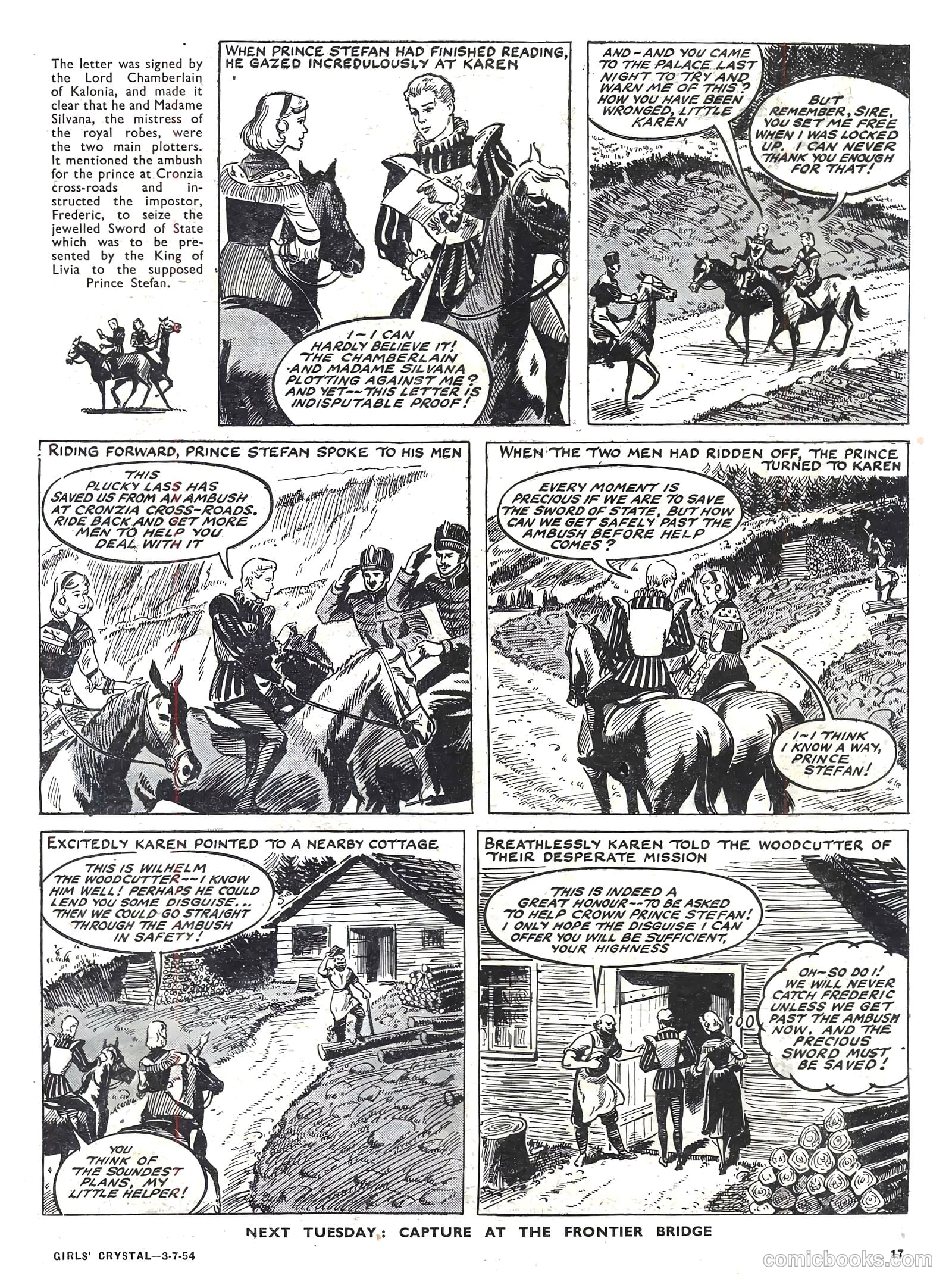 Girls' Crystal #976 (1954) — page 17 of 20
