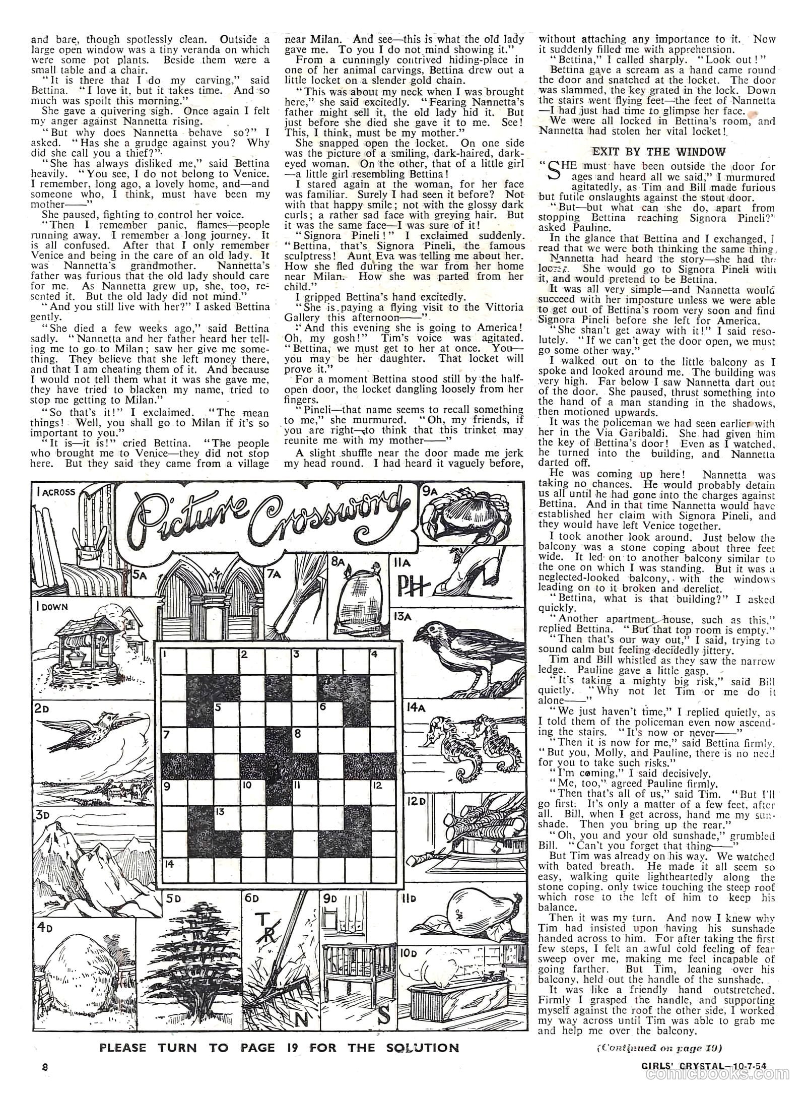 Girls' Crystal #977 (1954) — page 8 of 20