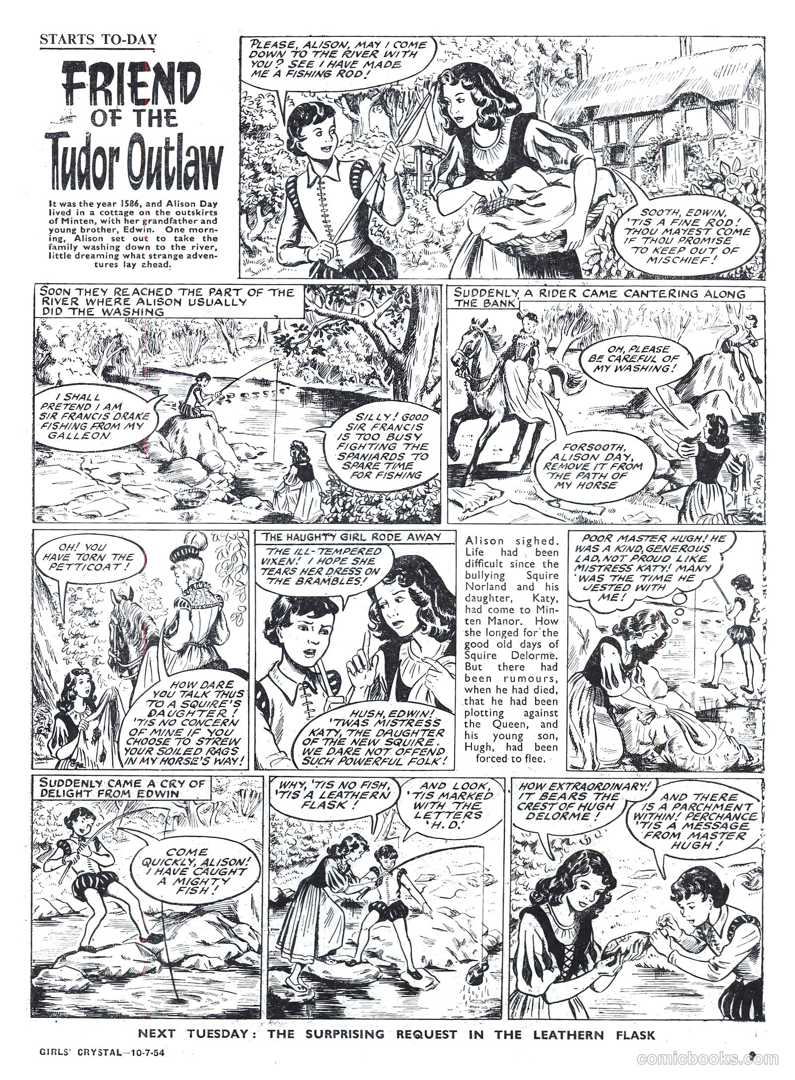 Girls' Crystal #977 (1954) — page 9 of 20