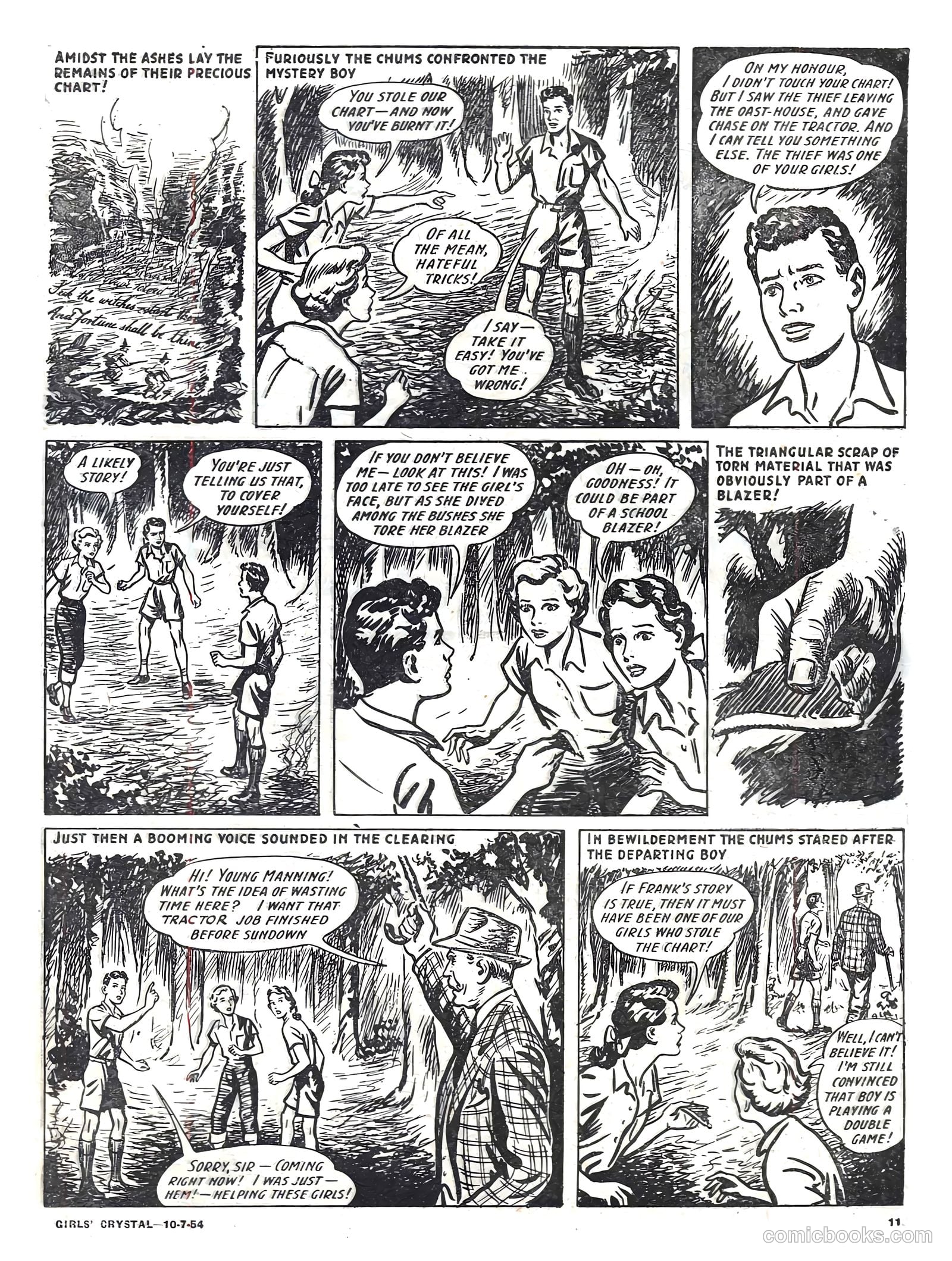 Girls' Crystal #977 (1954) — page 11 of 20