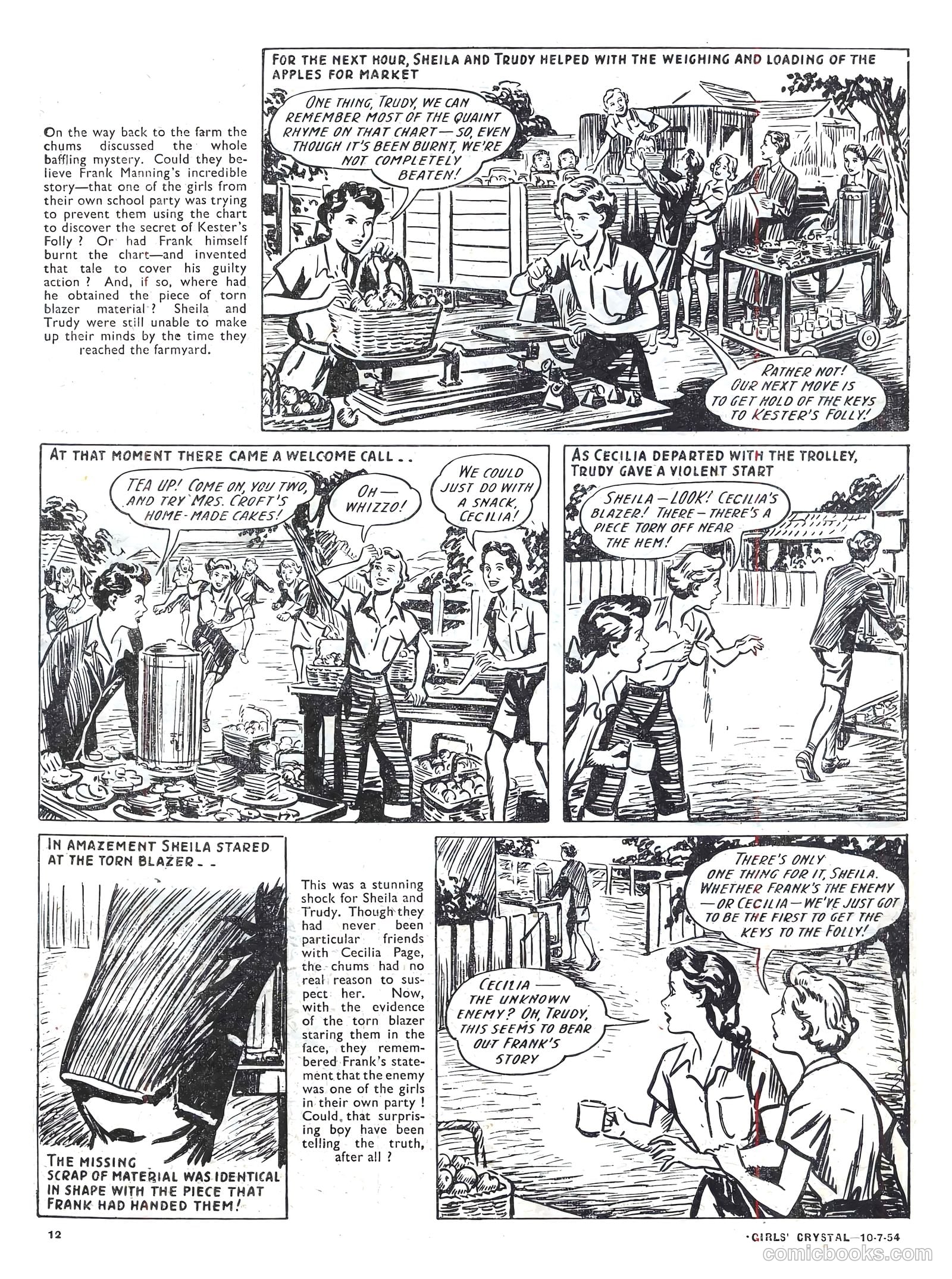 Girls' Crystal #977 (1954) — page 12 of 20