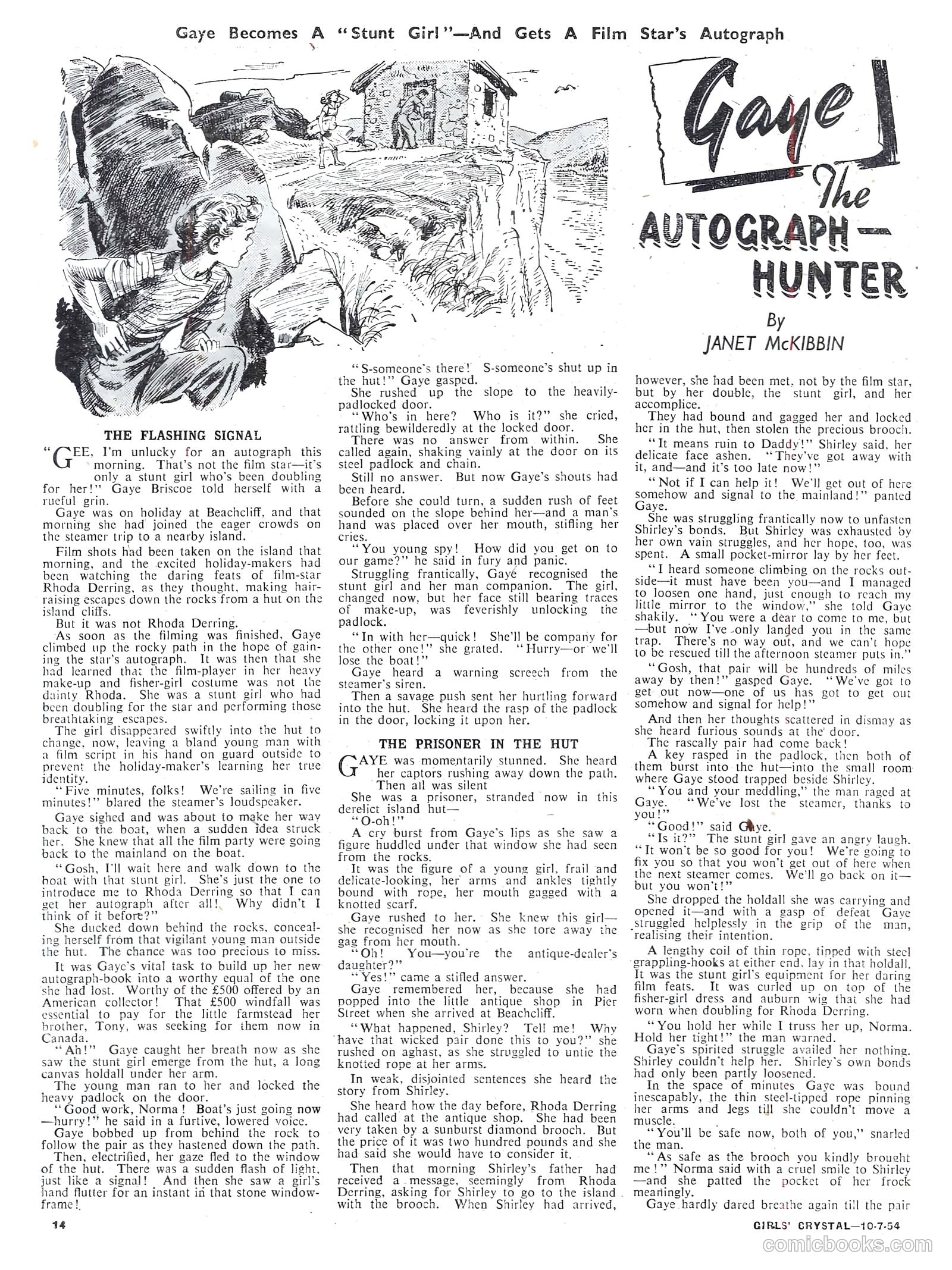 Girls' Crystal #977 (1954) — page 14 of 20