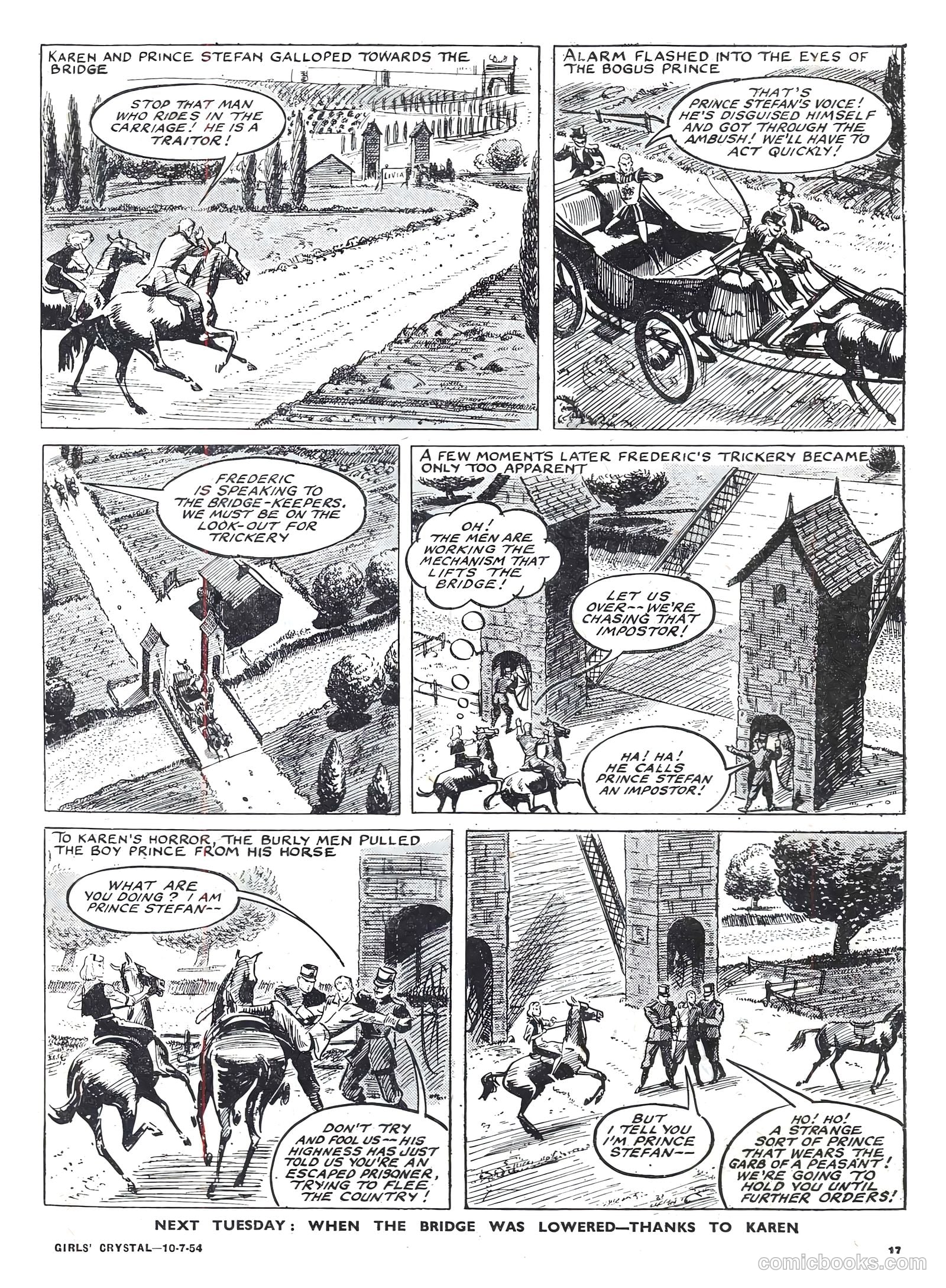 Girls' Crystal #977 (1954) — page 17 of 20