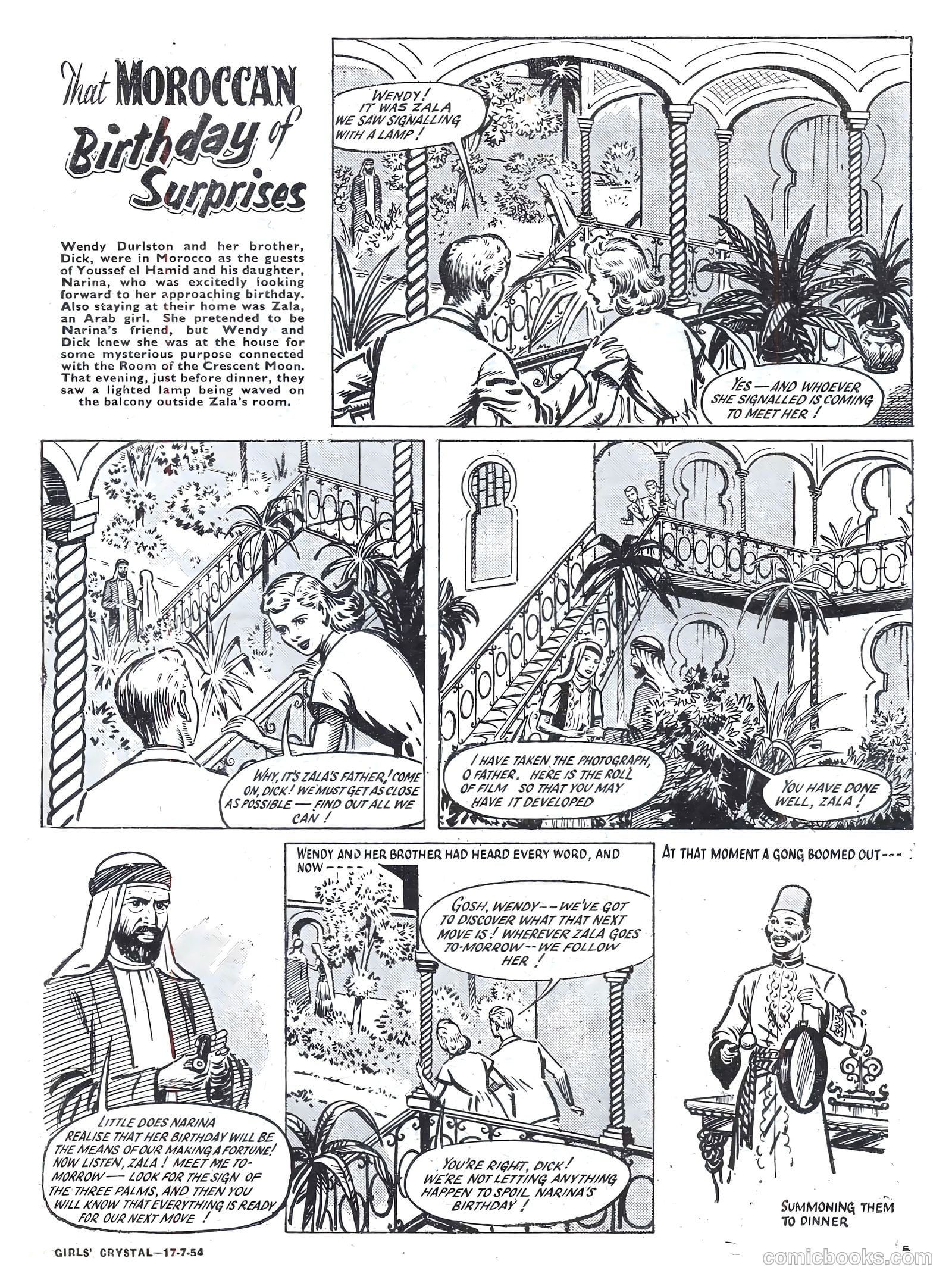Girls' Crystal #978 (1954) — page 5 of 20