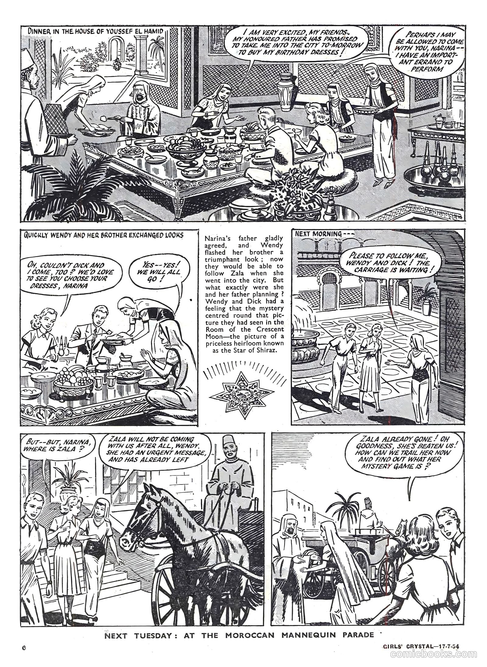 Girls' Crystal #978 (1954) — page 6 of 20