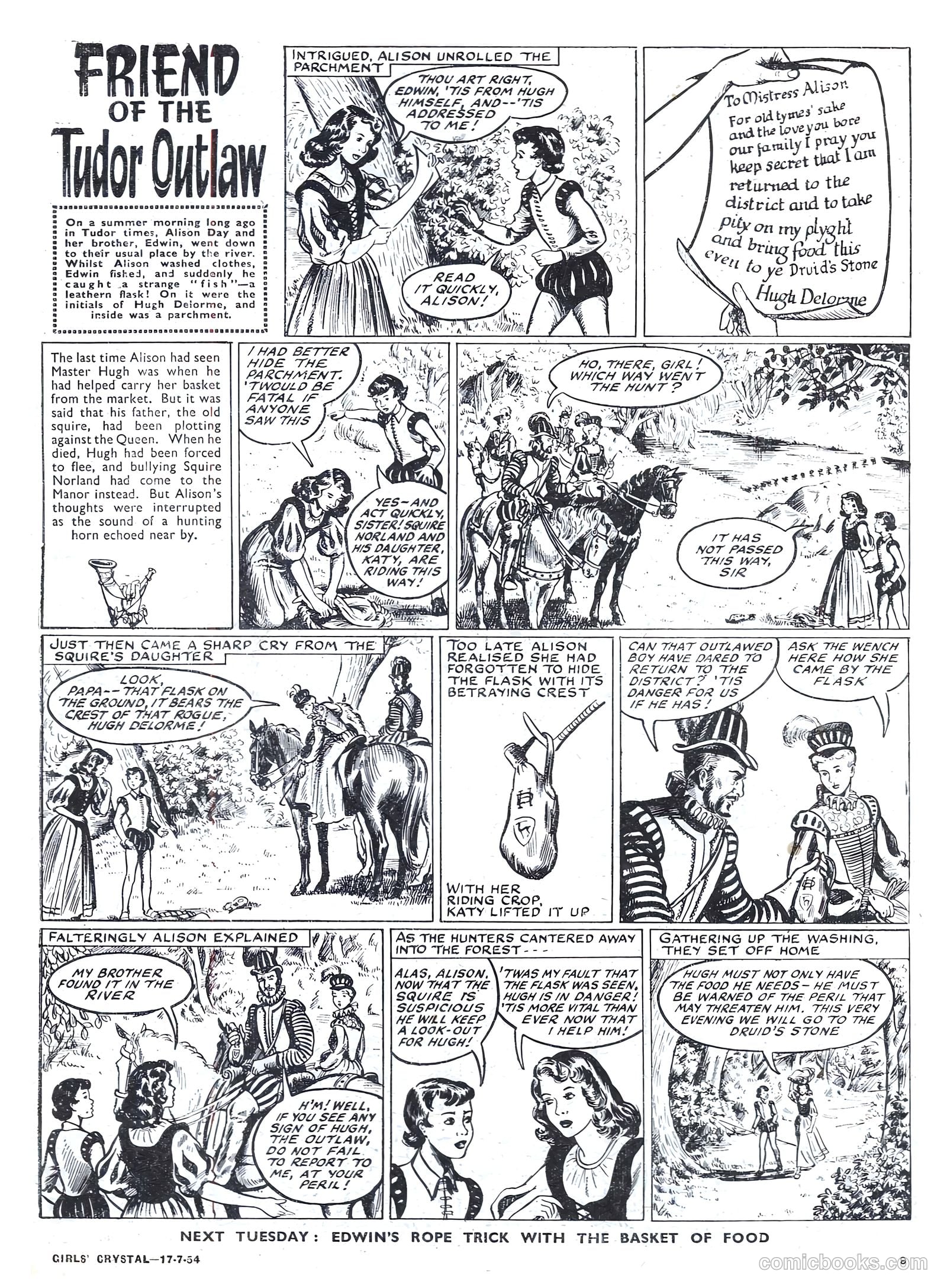 Girls' Crystal #978 (1954) — page 9 of 20