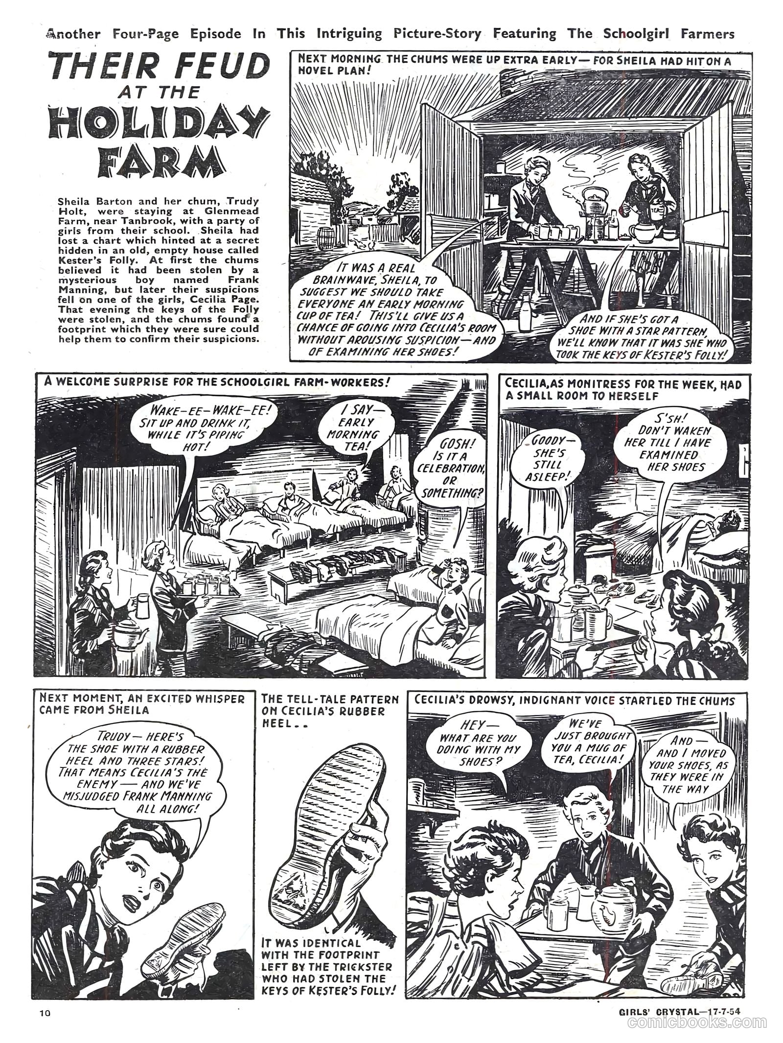Girls' Crystal #978 (1954) — page 10 of 20