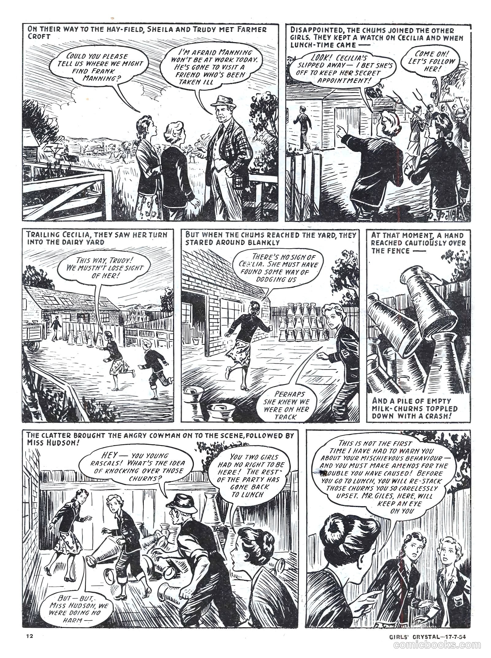 Girls' Crystal #978 (1954) — page 12 of 20