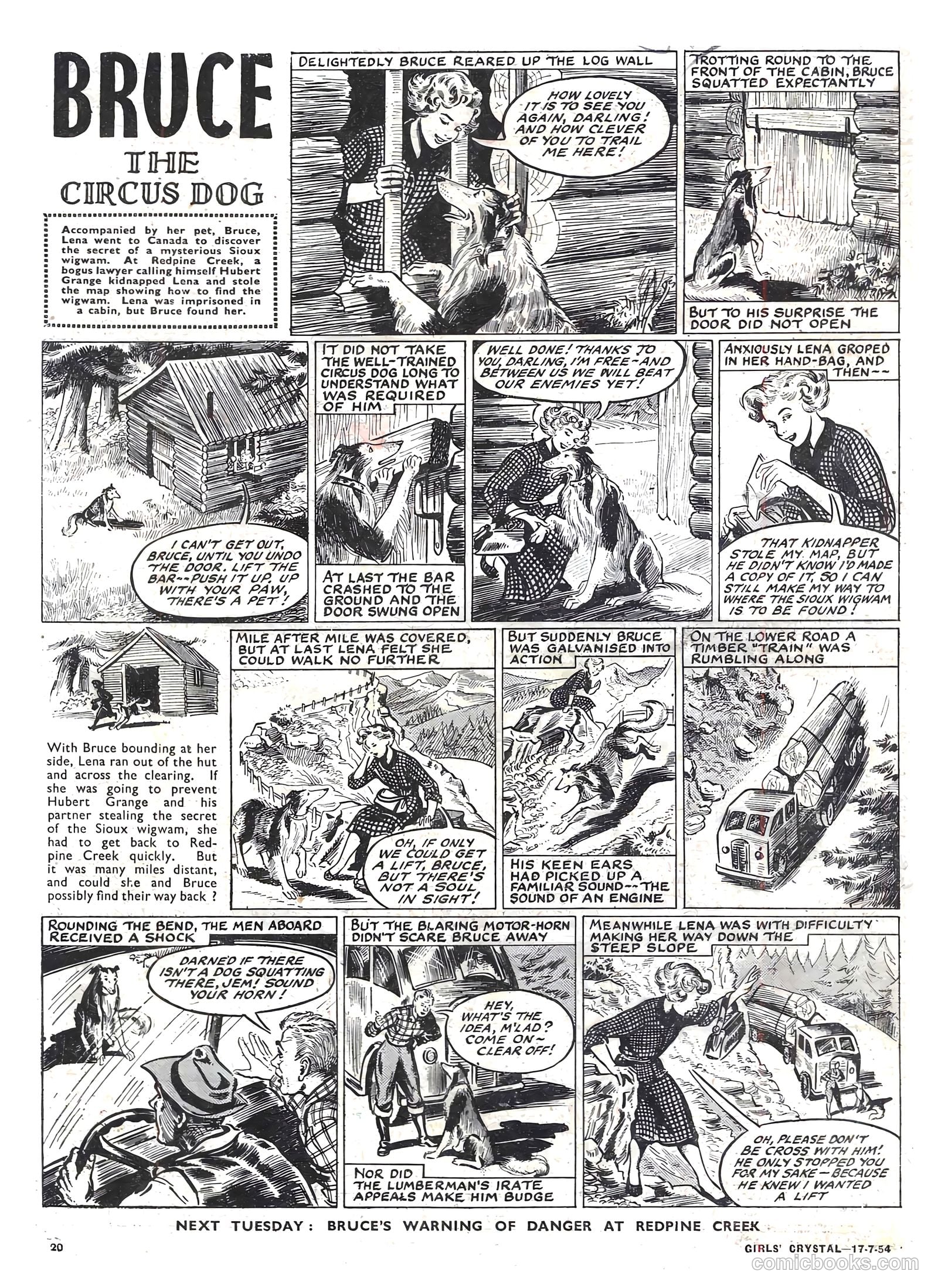 Girls' Crystal #978 (1954) — page 20 of 20