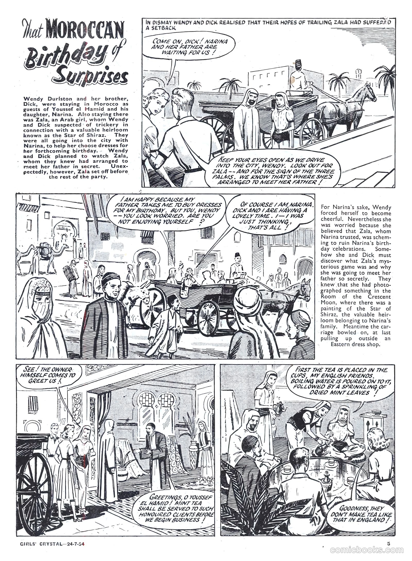 Girls' Crystal #979 (1954) — page 5 of 20