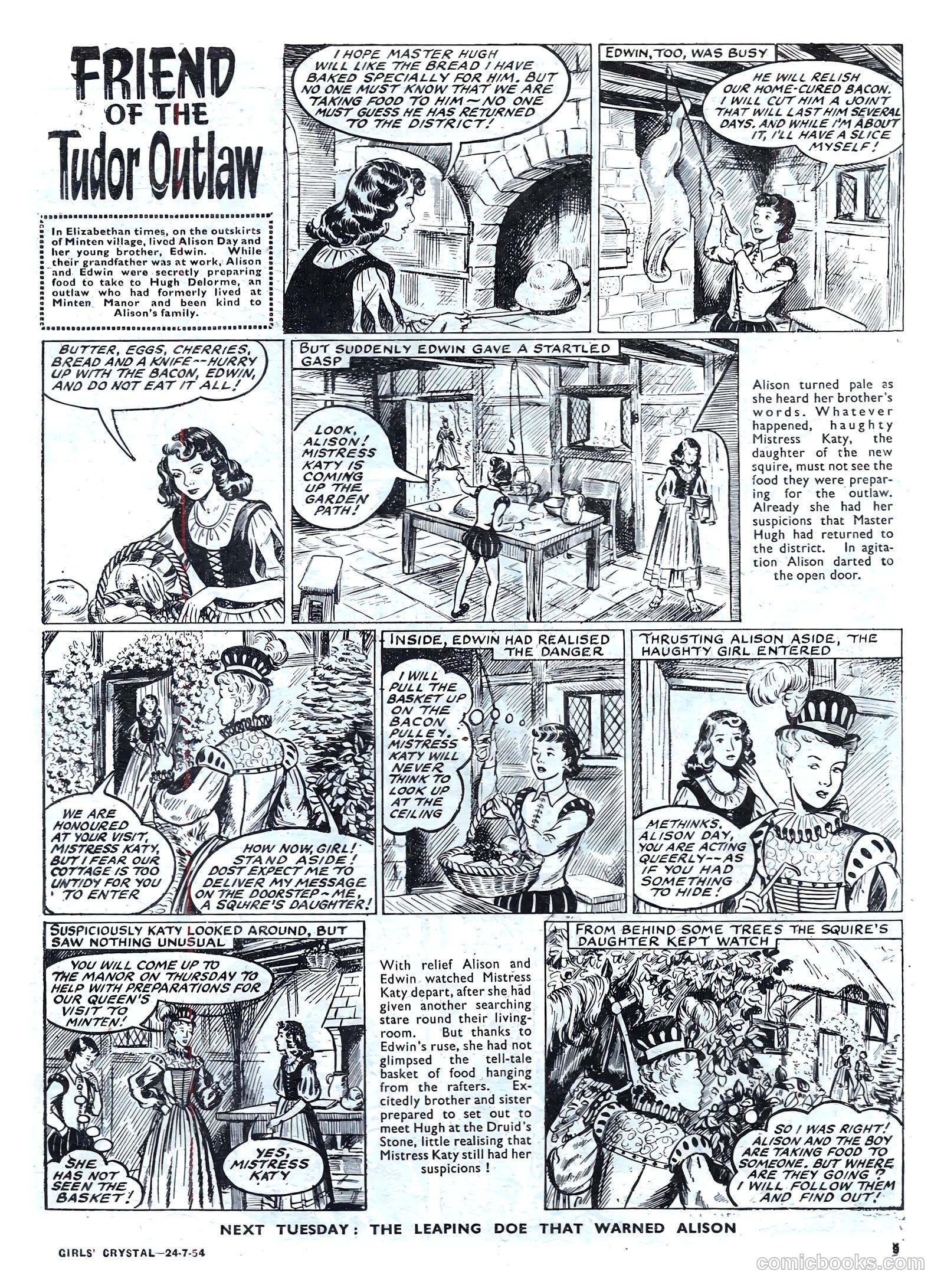 Girls' Crystal #979 (1954) — page 9 of 20