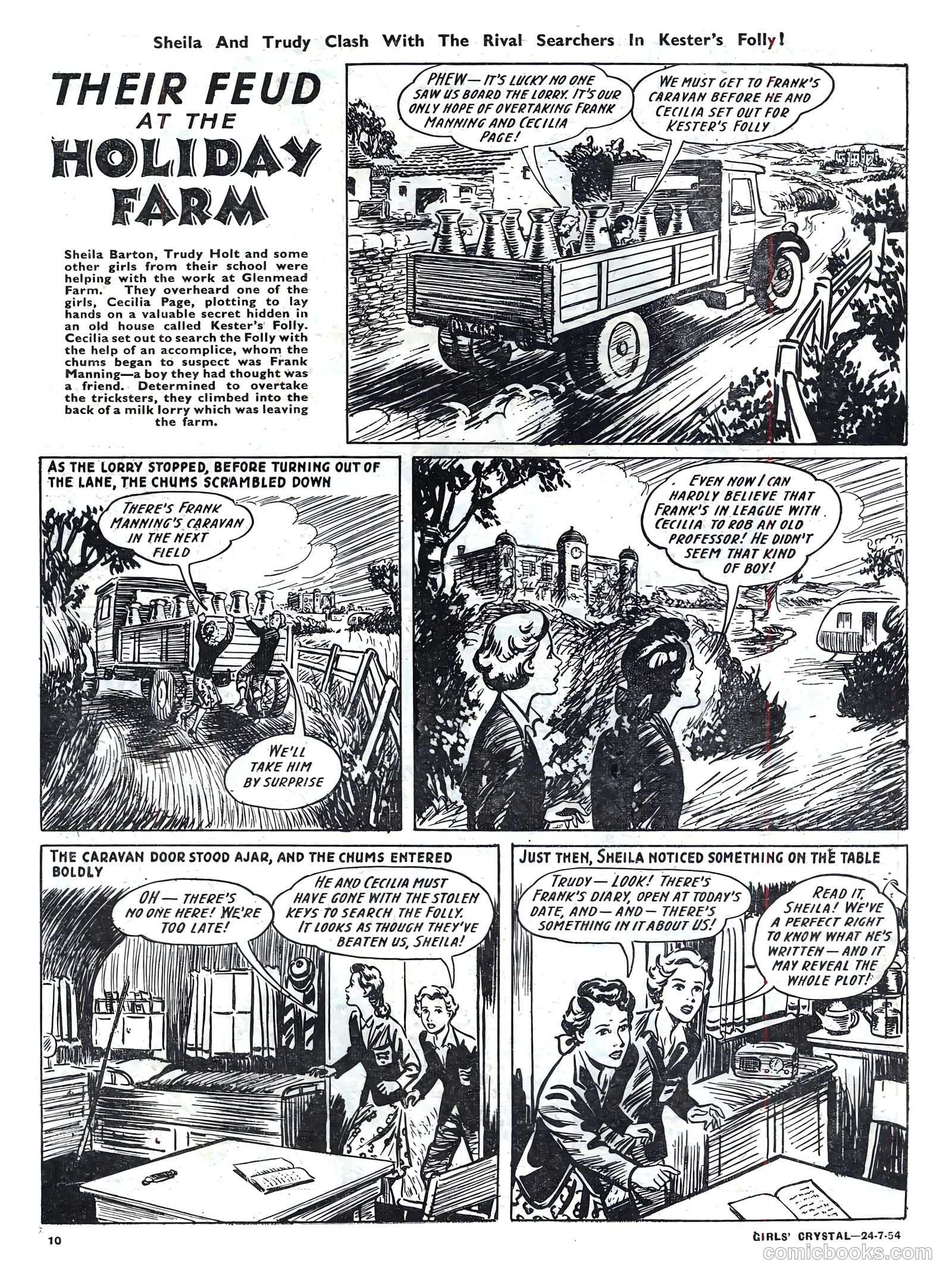 Girls' Crystal #979 (1954) — page 10 of 20