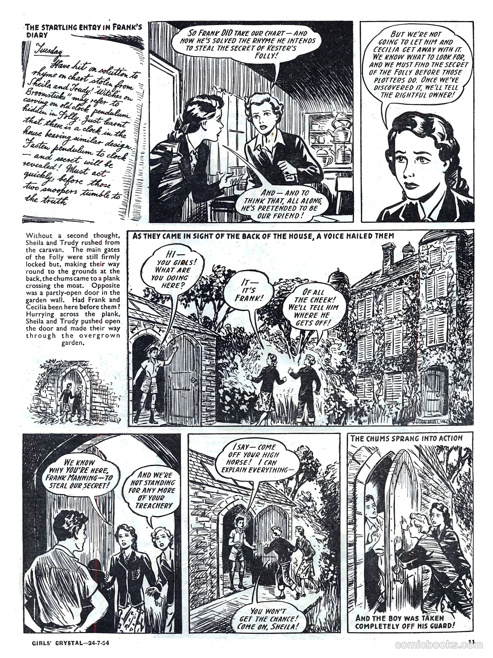 Girls' Crystal #979 (1954) — page 11 of 20