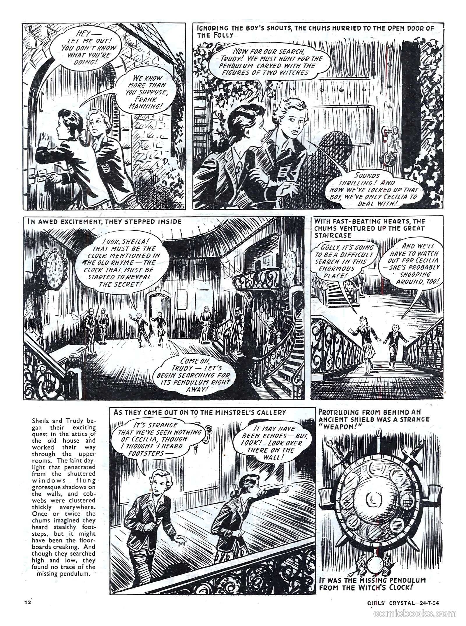 Girls' Crystal #979 (1954) — page 12 of 20