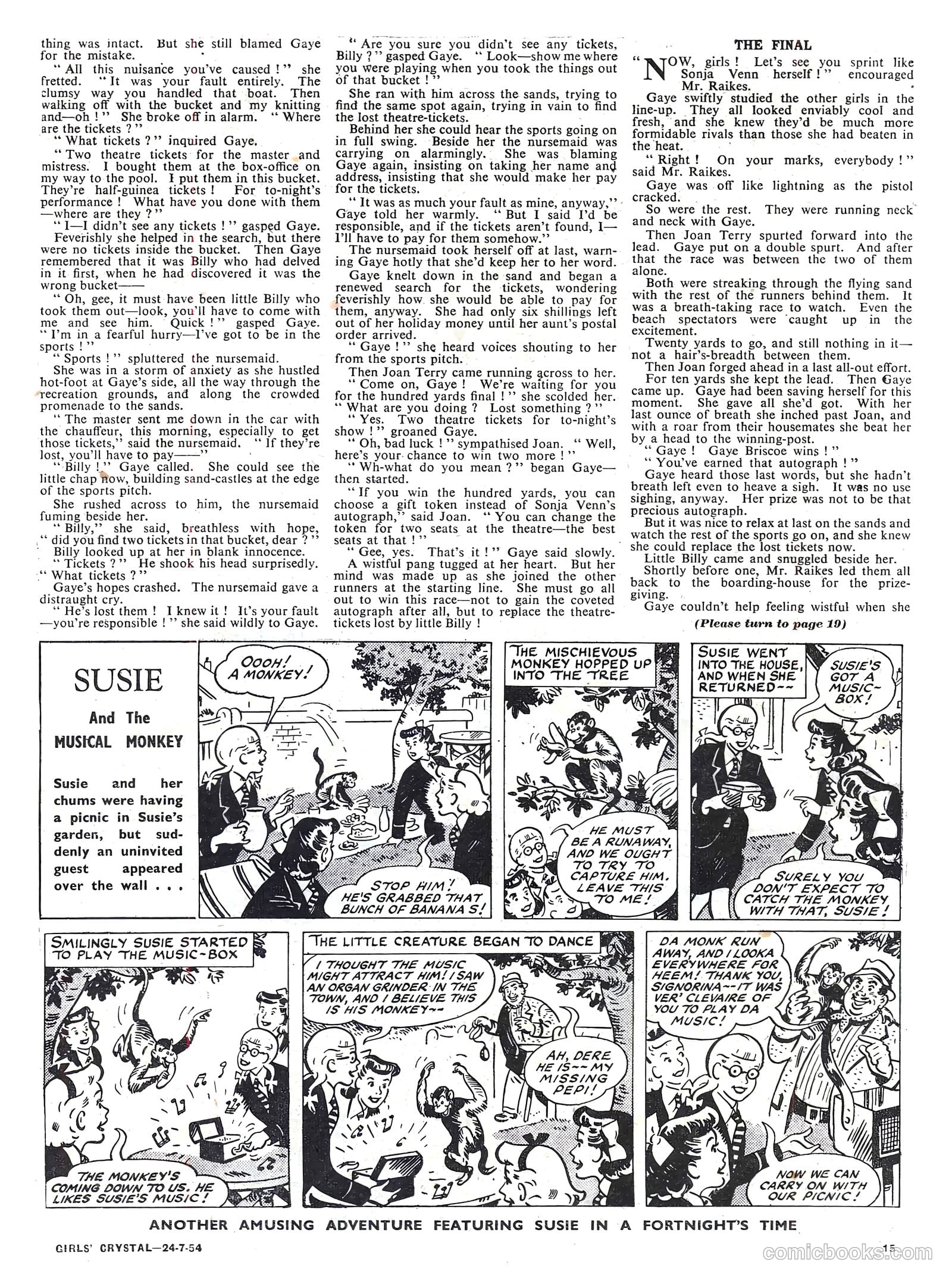 Girls' Crystal #979 (1954) — page 15 of 20