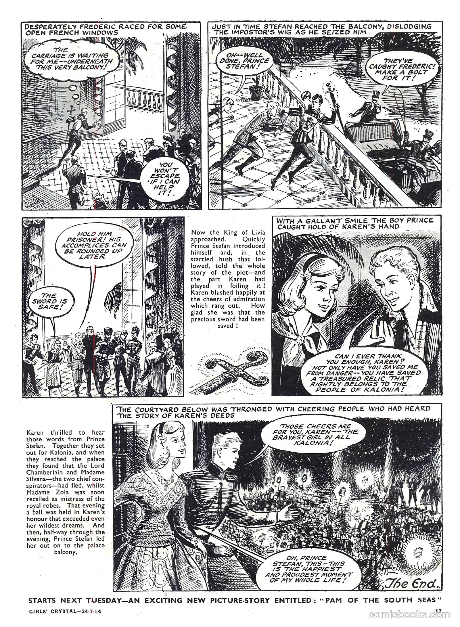 Girls' Crystal #979 (1954) — page 17 of 20