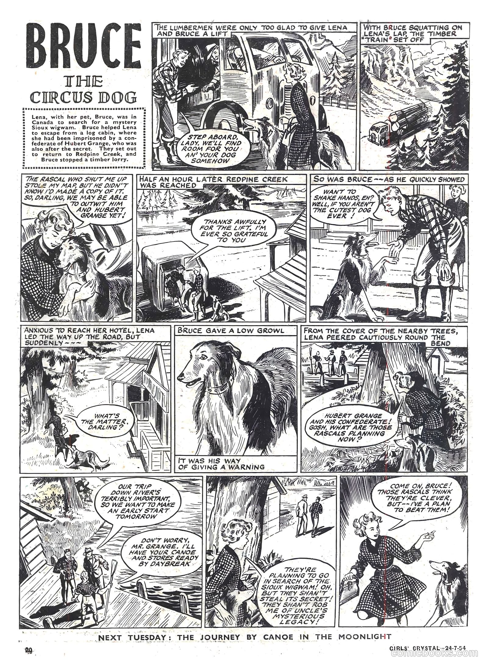 Girls' Crystal #979 (1954) — page 20 of 20