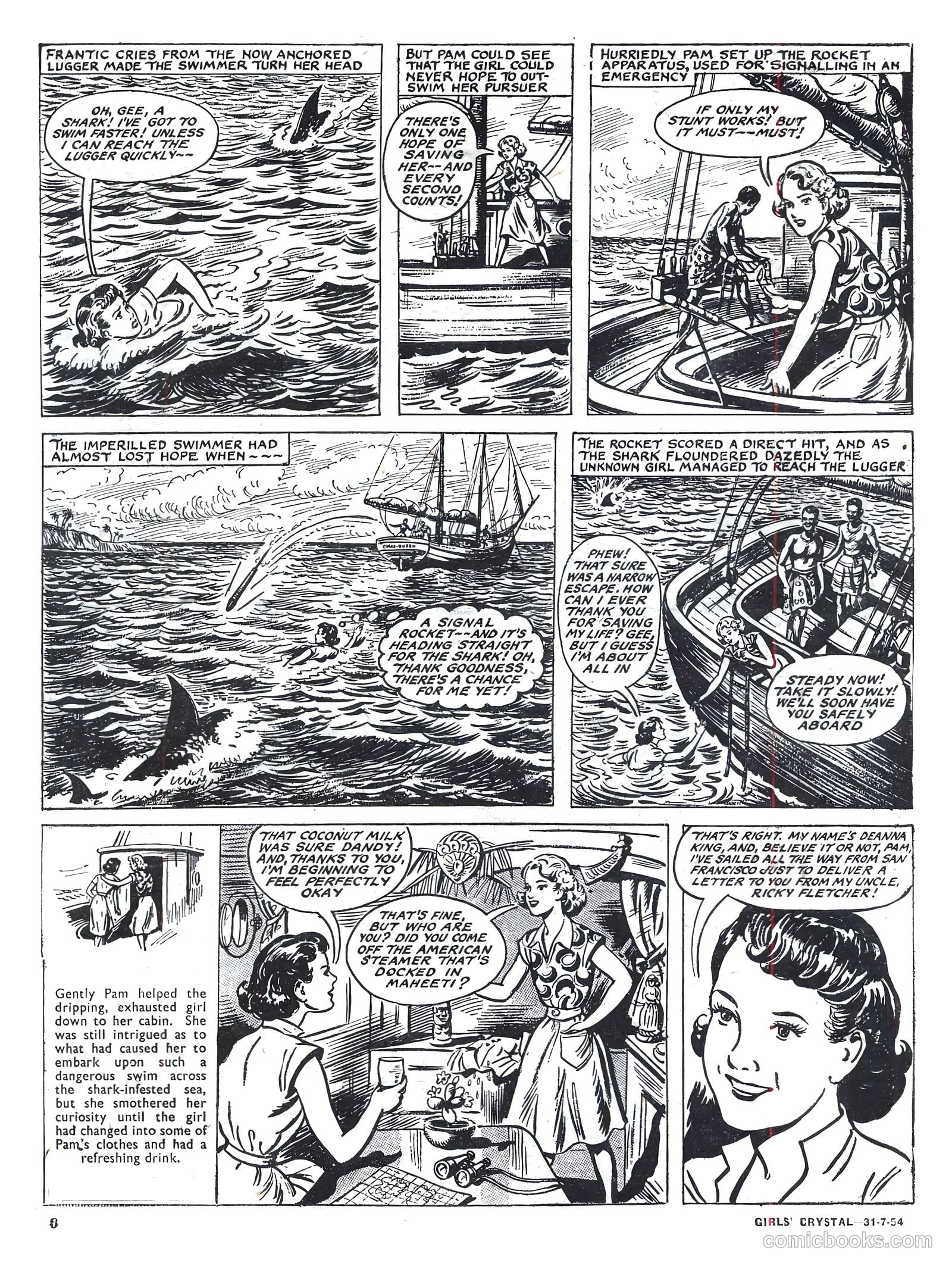 Girls' Crystal #980 (1954) — page 6 of 20