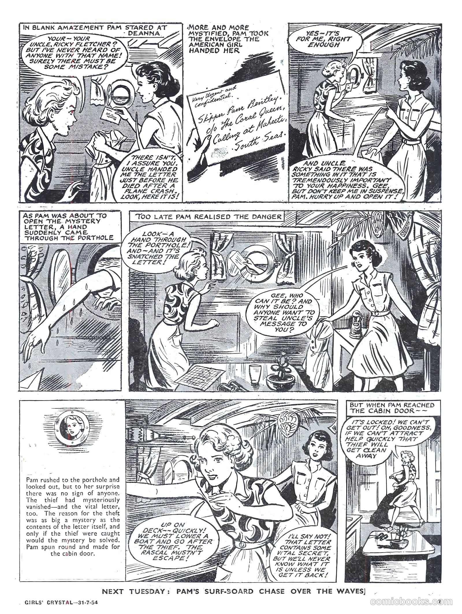 Girls' Crystal #980 (1954) — page 7 of 20
