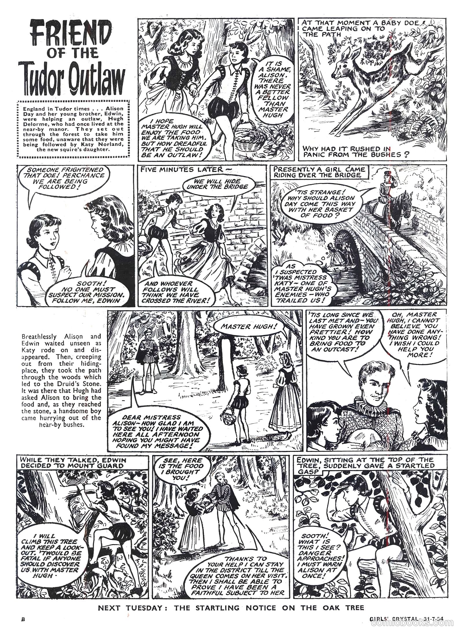 Girls' Crystal #980 (1954) — page 8 of 20