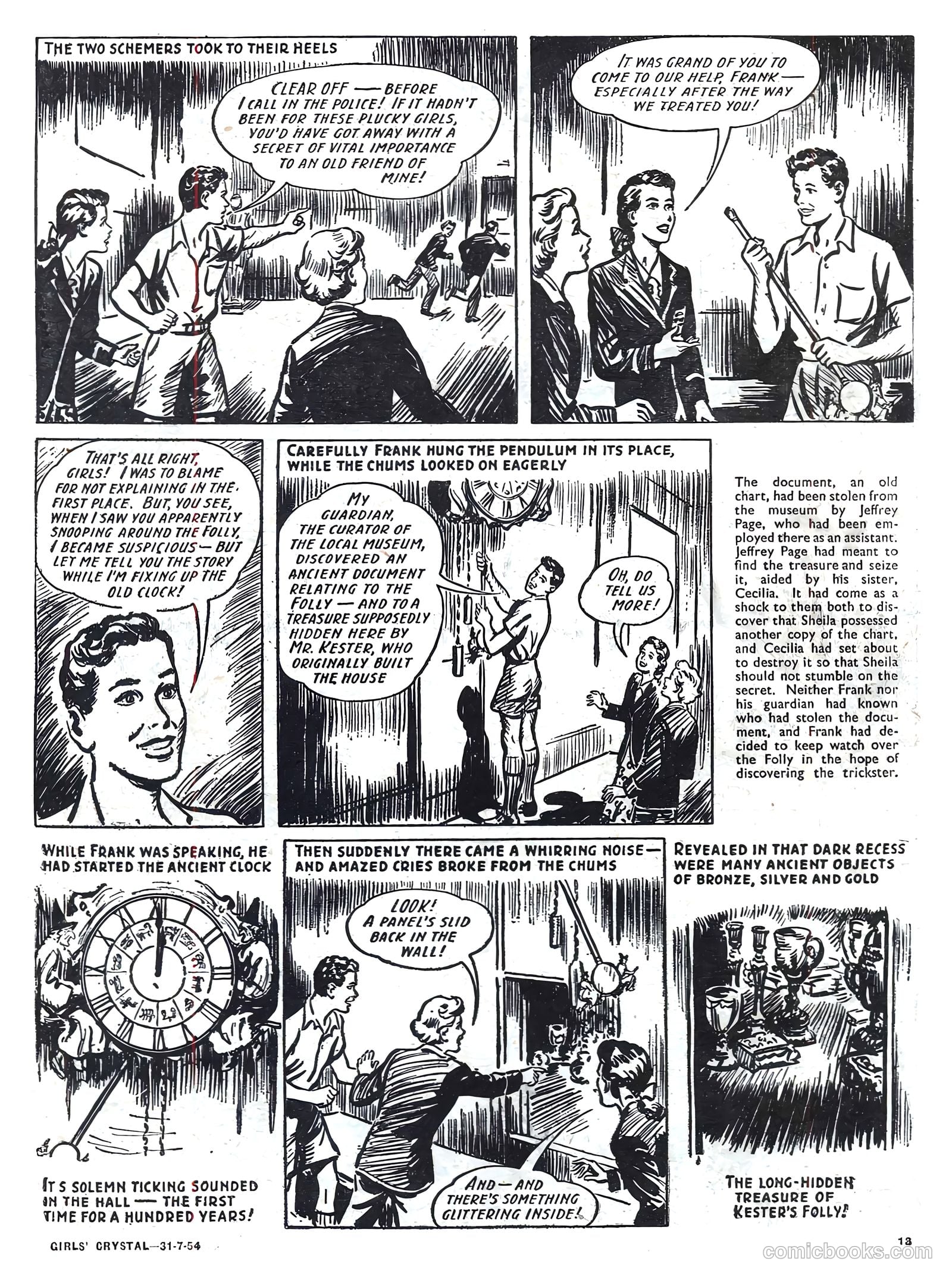 Girls' Crystal #980 (1954) — page 13 of 20