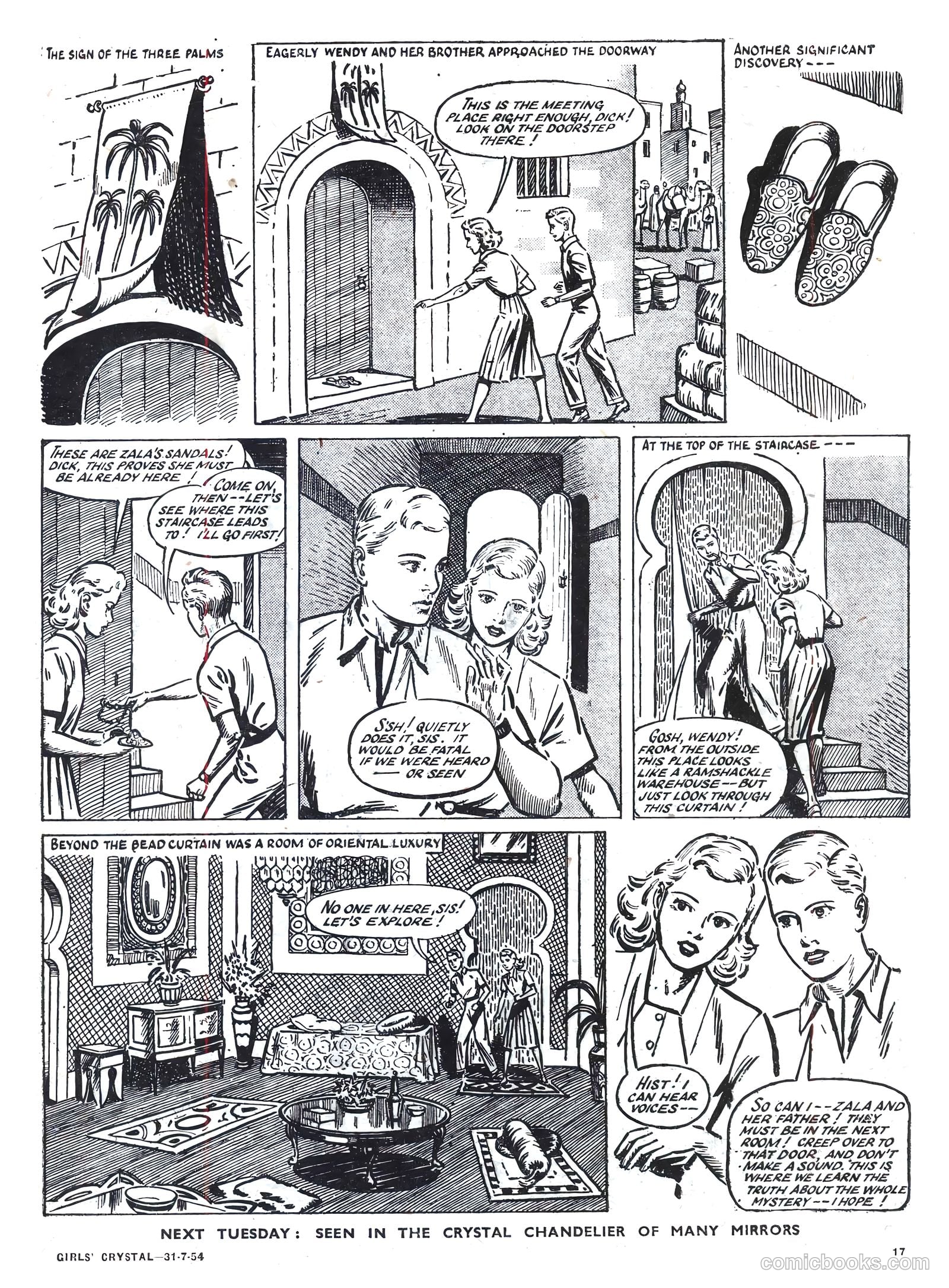 Girls' Crystal #980 (1954) — page 17 of 20