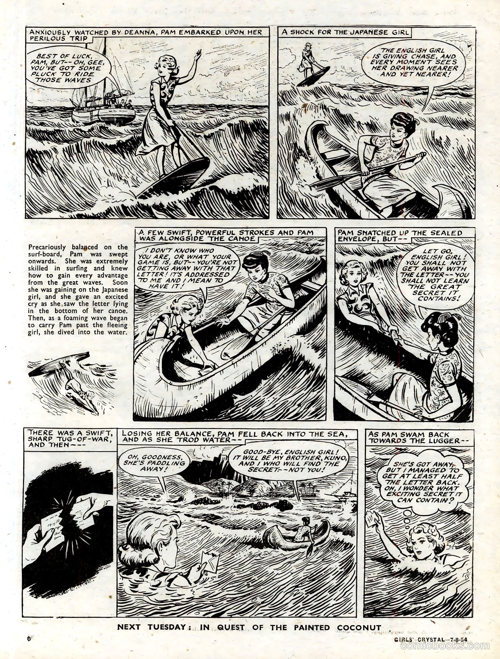 Girls' Crystal #981 (1954) — page 6 of 20