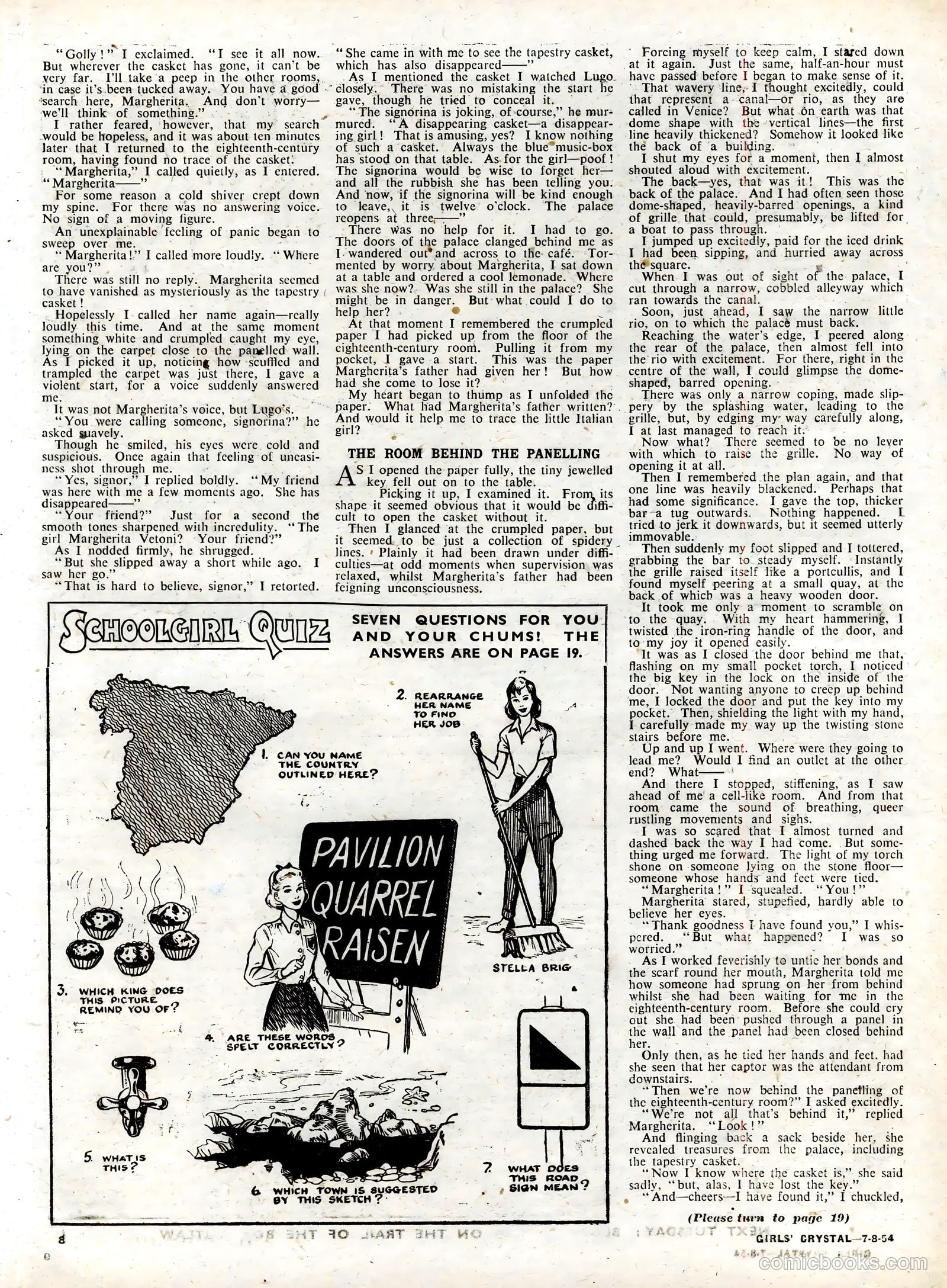 Girls' Crystal #981 (1954) — page 8 of 20