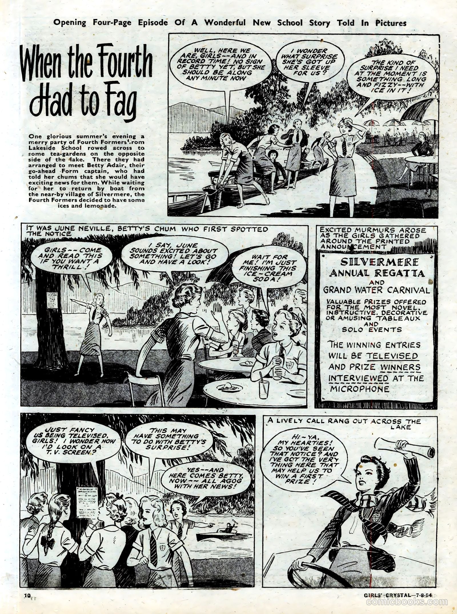 Girls' Crystal #981 (1954) — page 10 of 20