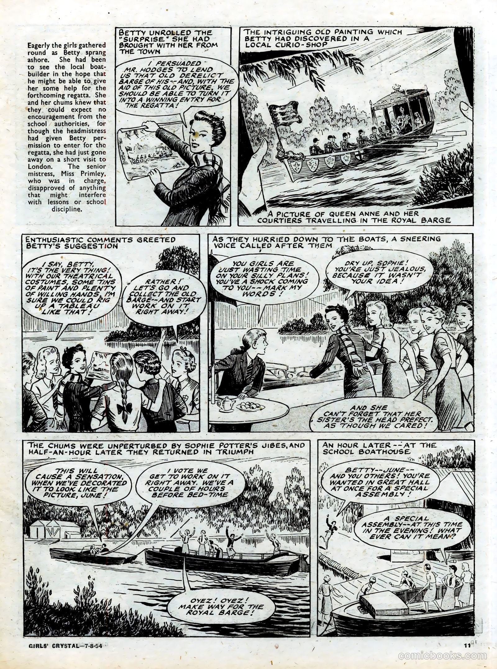 Girls' Crystal #981 (1954) — page 11 of 20