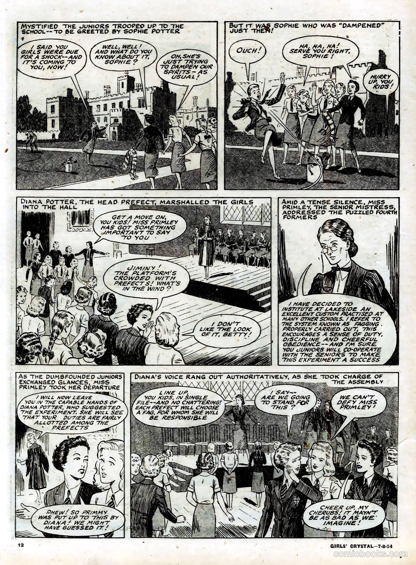 Girls' Crystal #981 (1954) — page 12 of 20