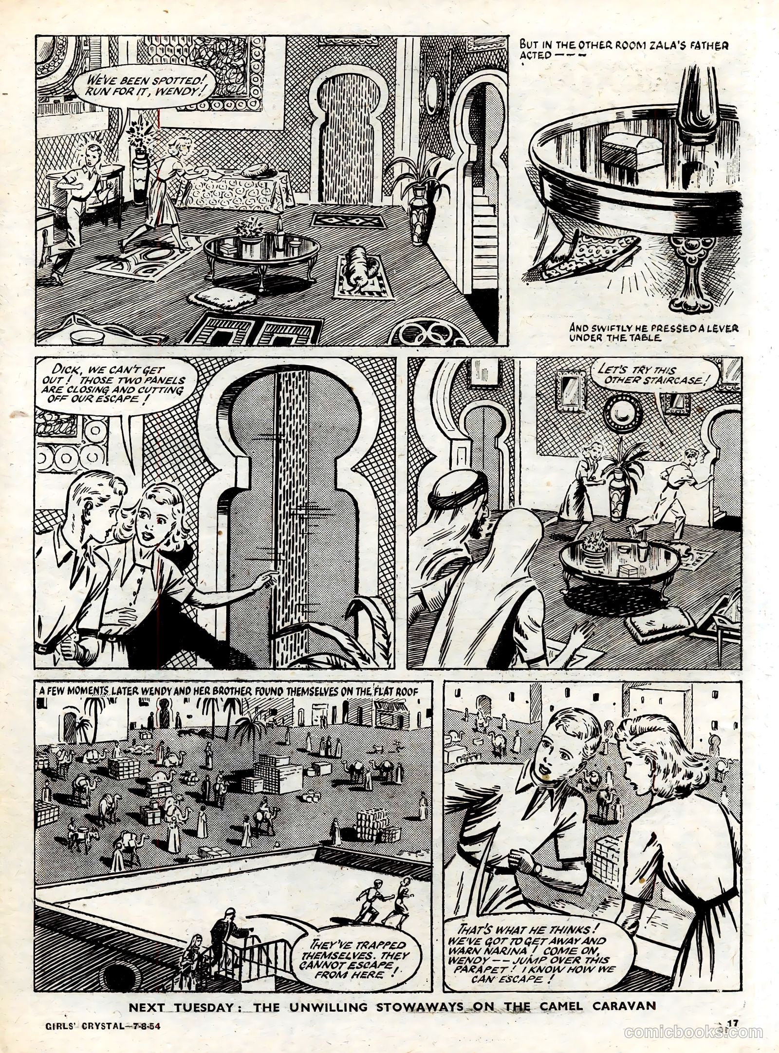 Girls' Crystal #981 (1954) — page 17 of 20