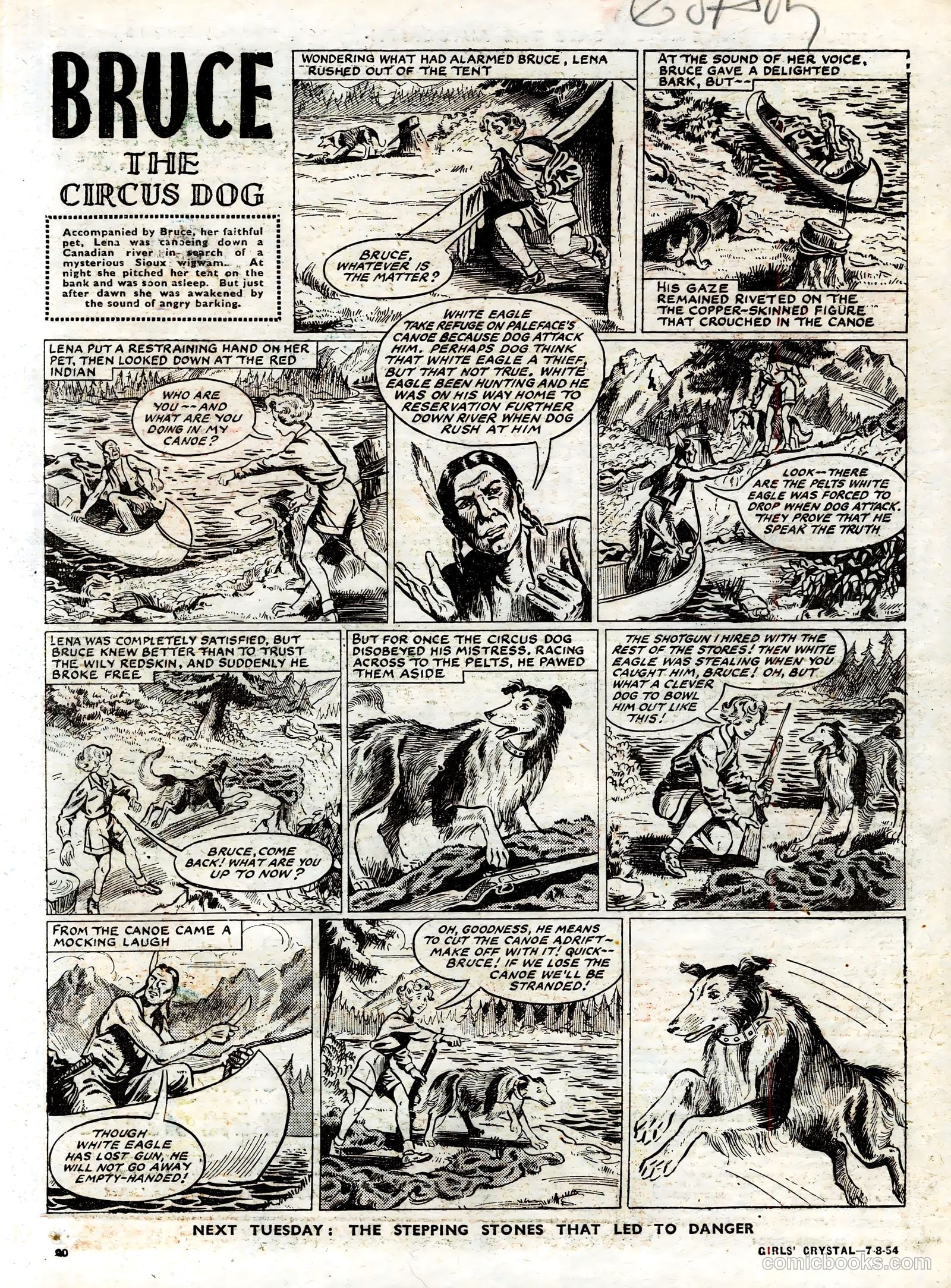 Girls' Crystal #981 (1954) — page 20 of 20