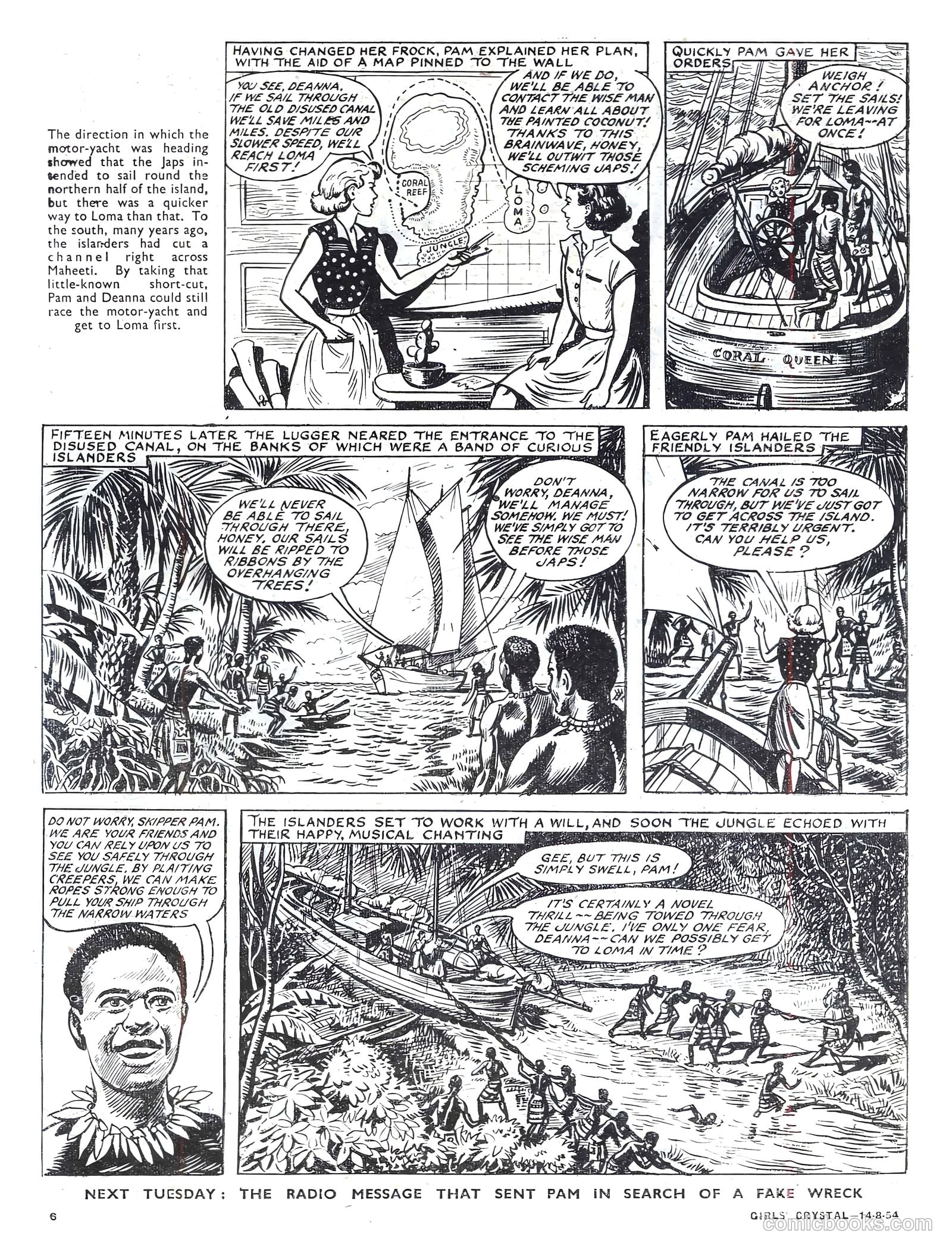 Girls' Crystal #982 (1954) — page 6 of 20