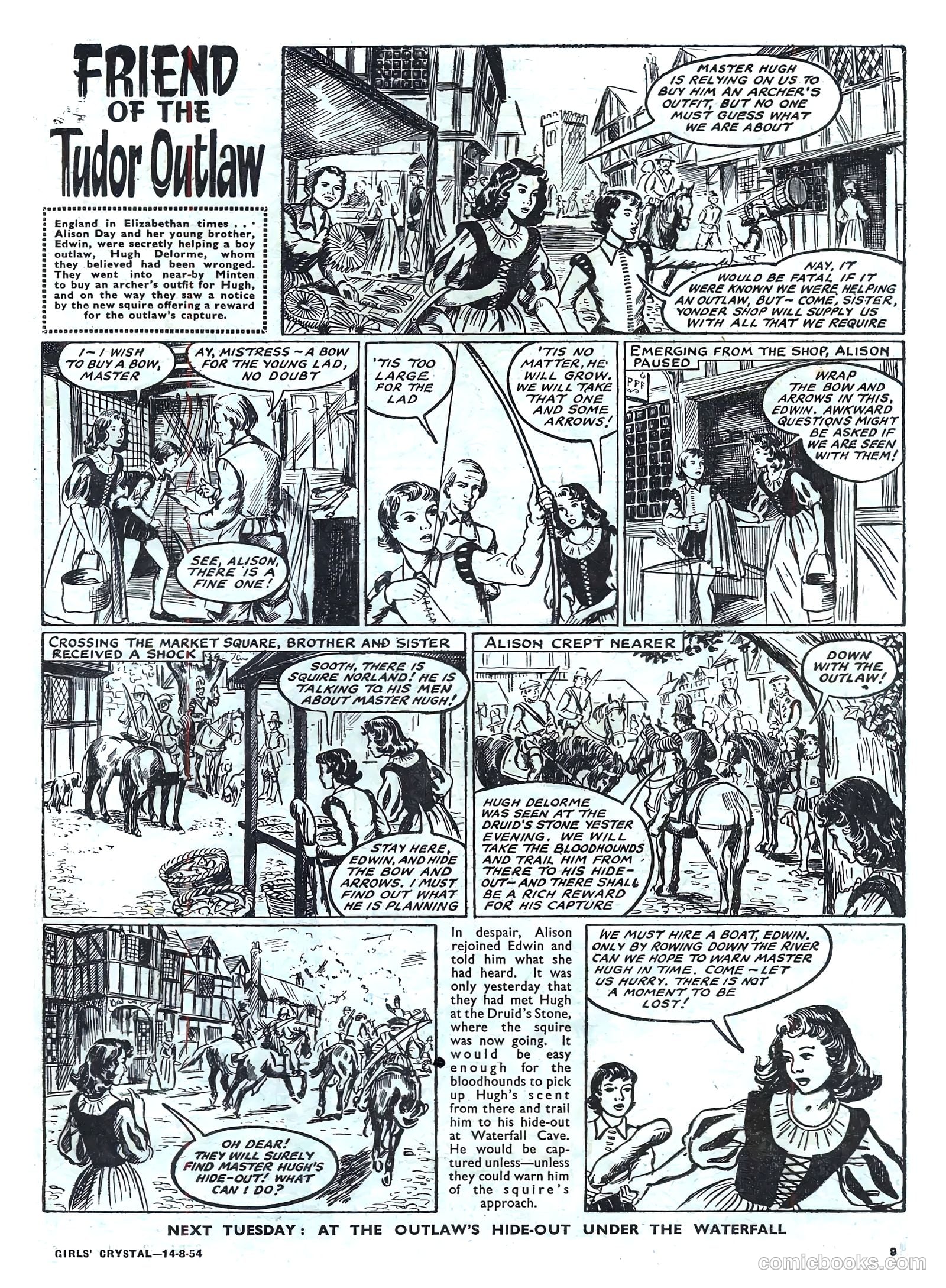 Girls' Crystal #982 (1954) — page 9 of 20