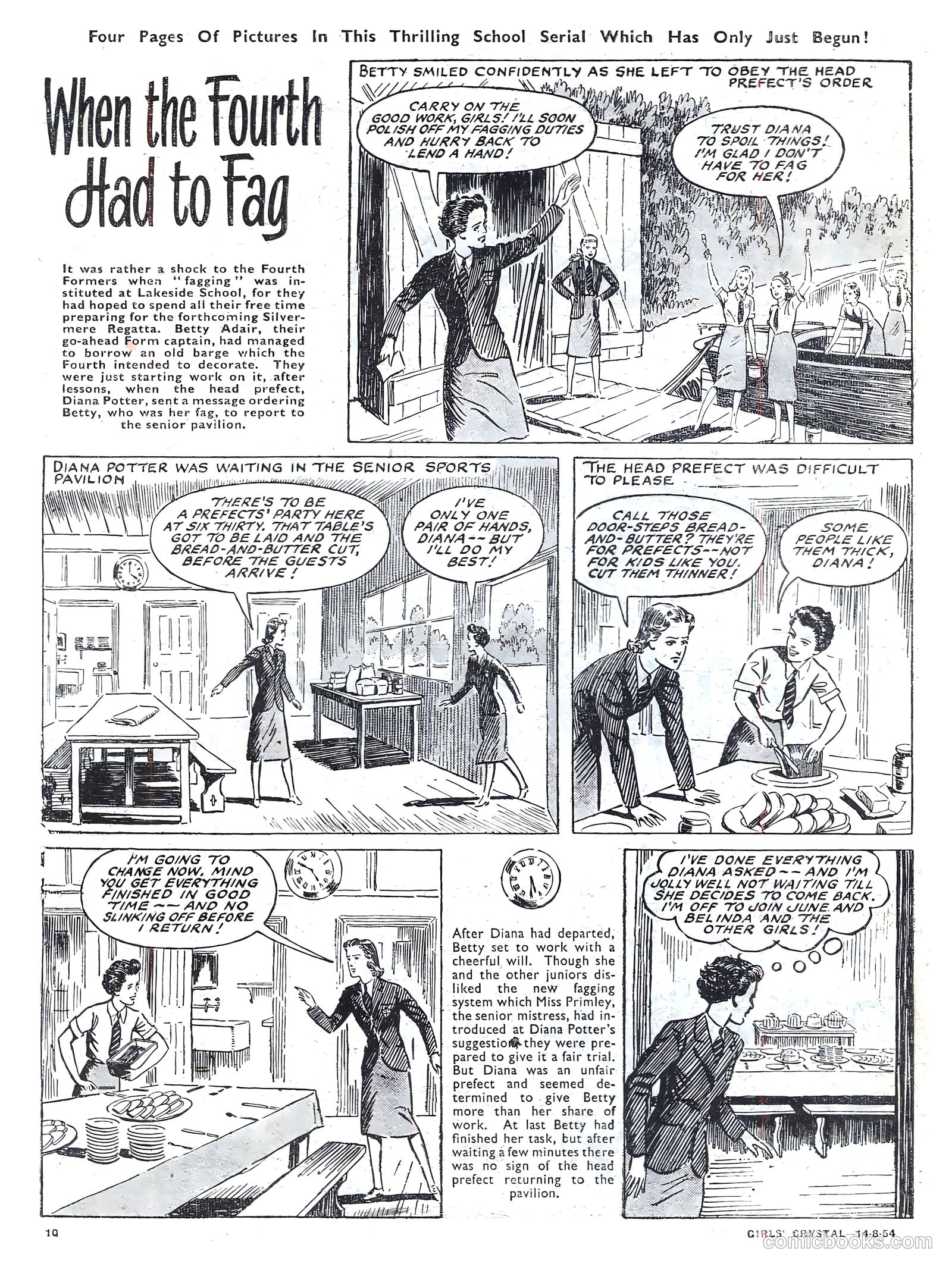 Girls' Crystal #982 (1954) — page 10 of 20