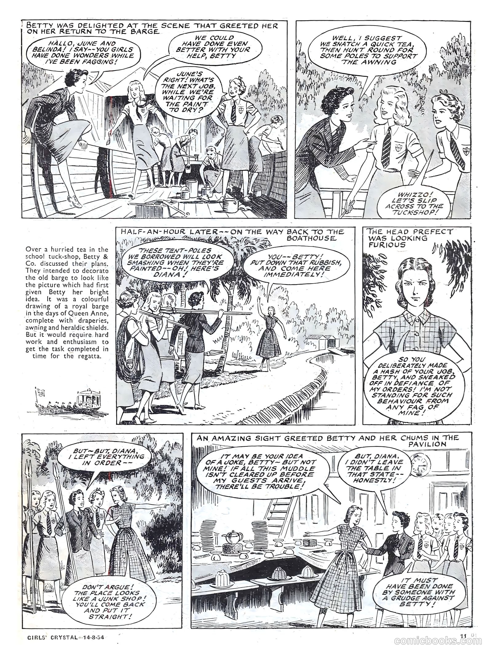 Girls' Crystal #982 (1954) — page 11 of 20