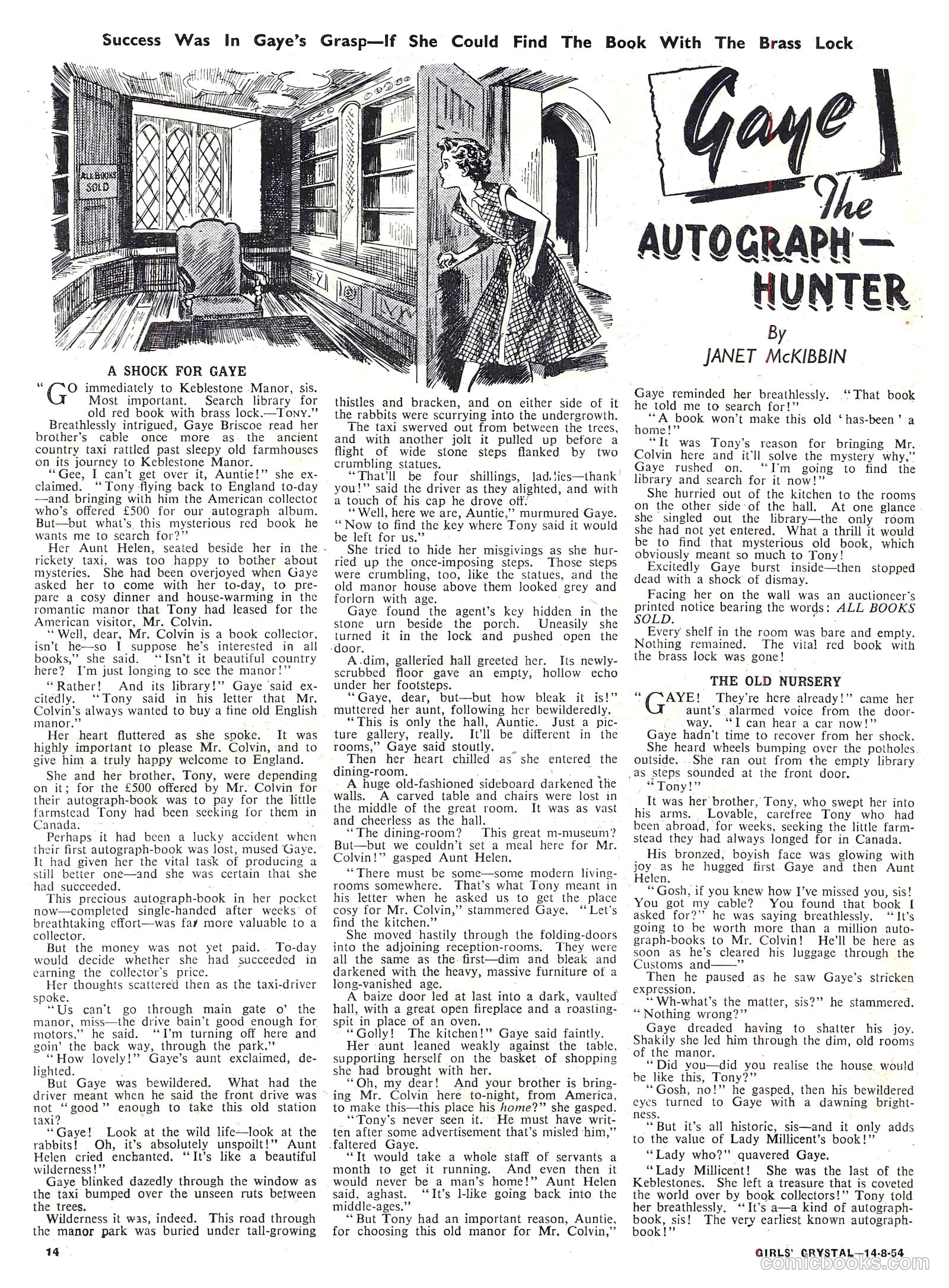 Girls' Crystal #982 (1954) — page 14 of 20