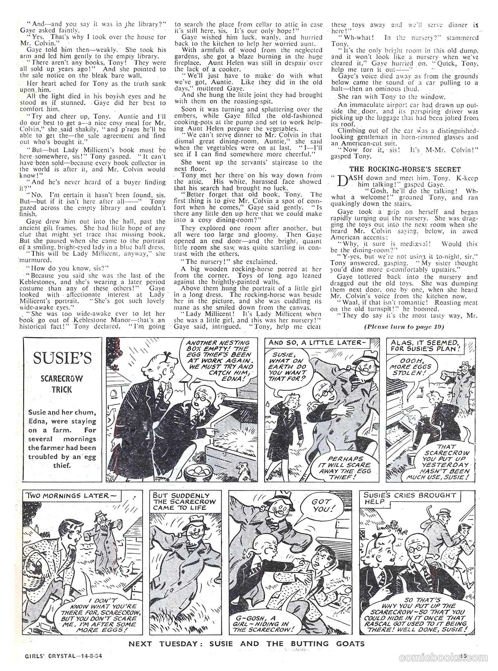 Girls' Crystal #982 (1954) — page 15 of 20