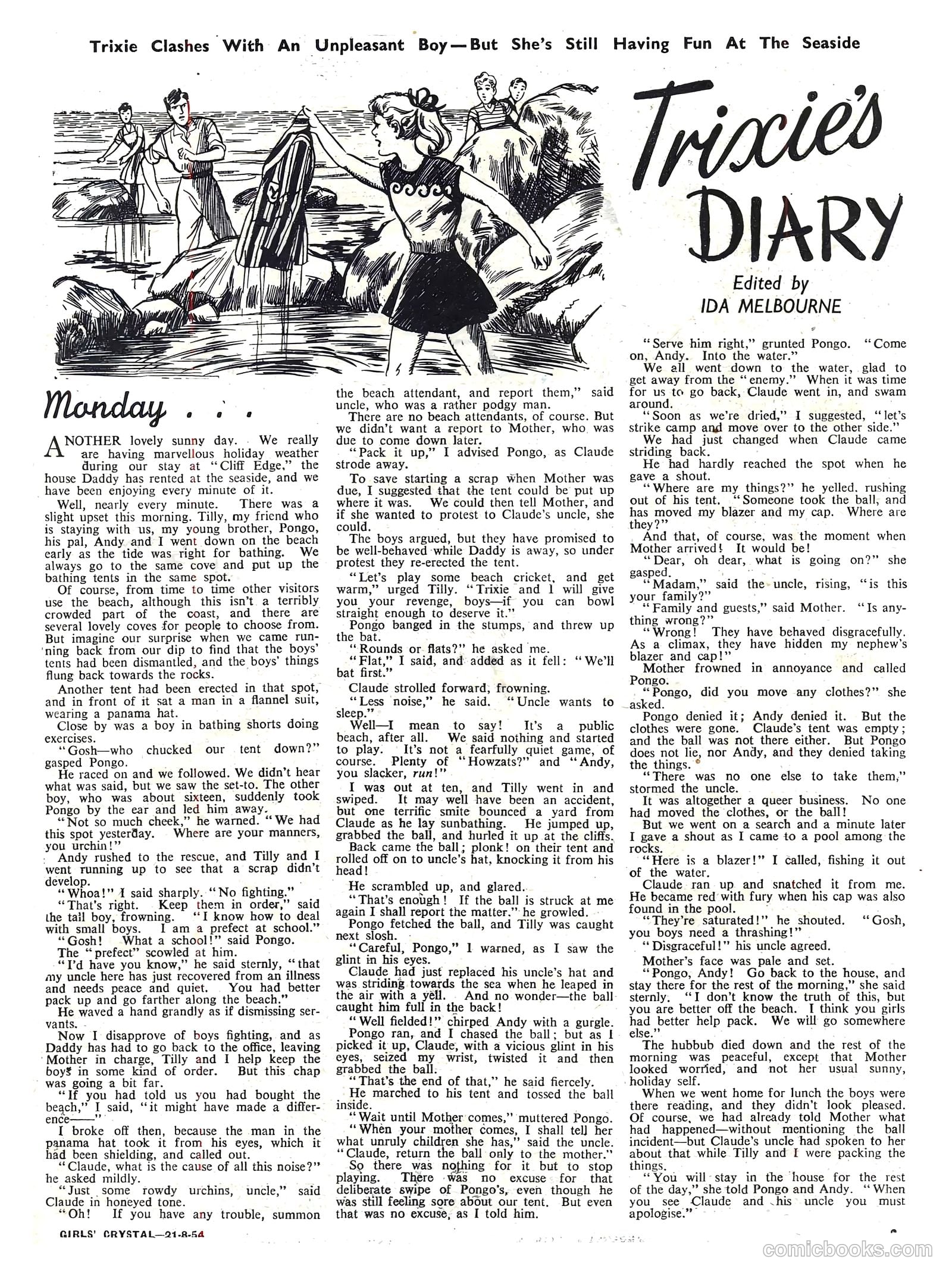 Girls' Crystal #983 (1954) — page 3 of 20