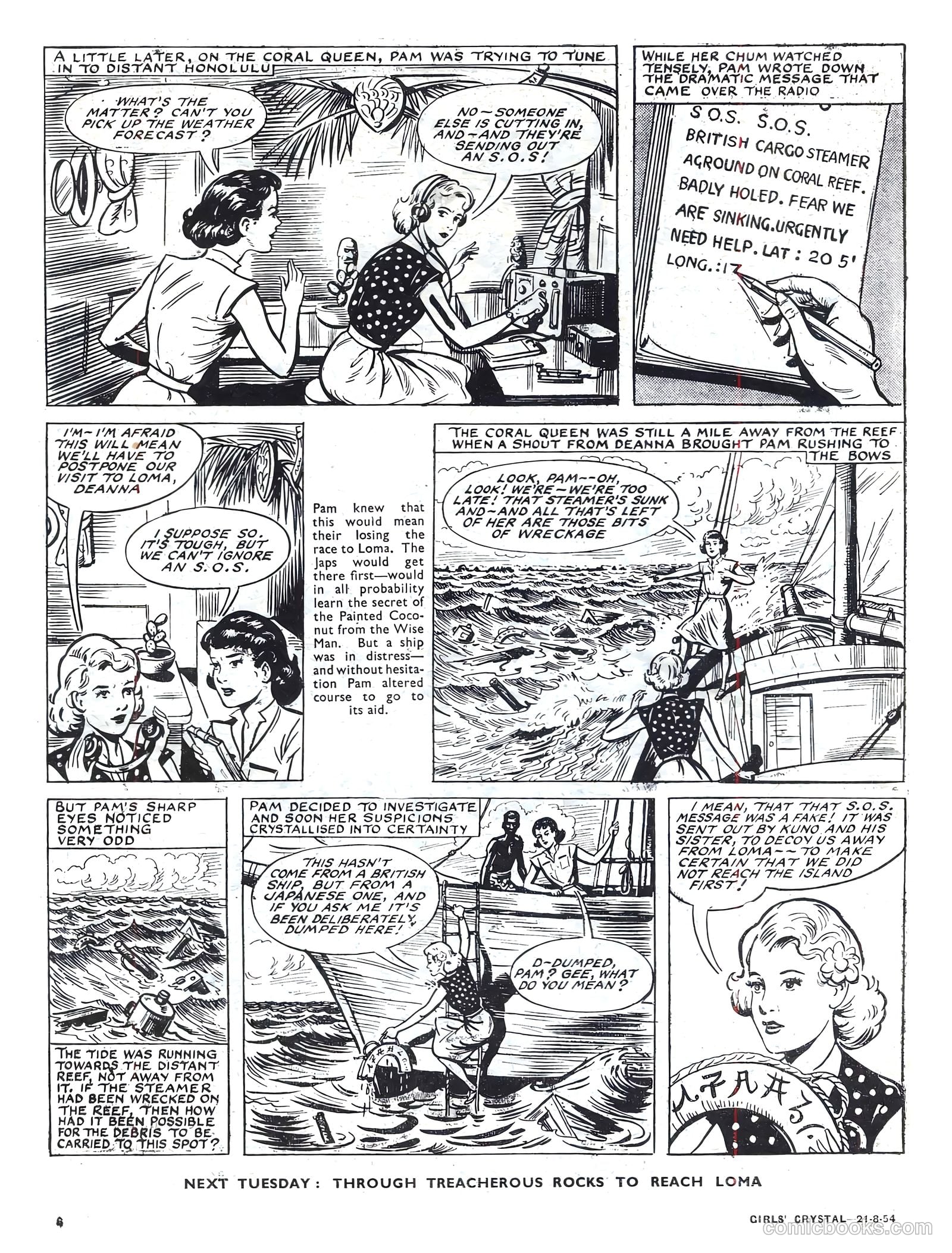 Girls' Crystal #983 (1954) — page 6 of 20