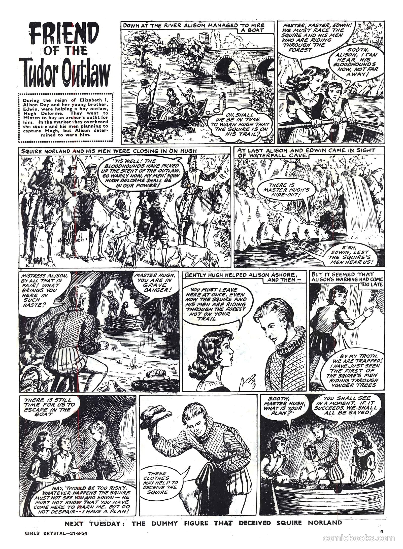 Girls' Crystal #983 (1954) — page 9 of 20
