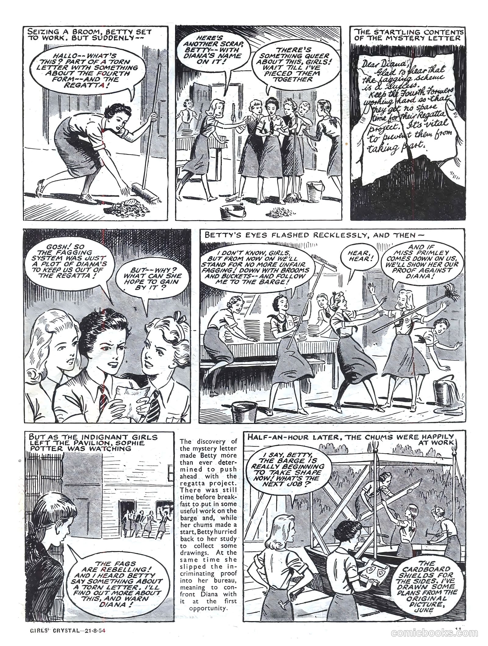 Girls' Crystal #983 (1954) — page 11 of 20