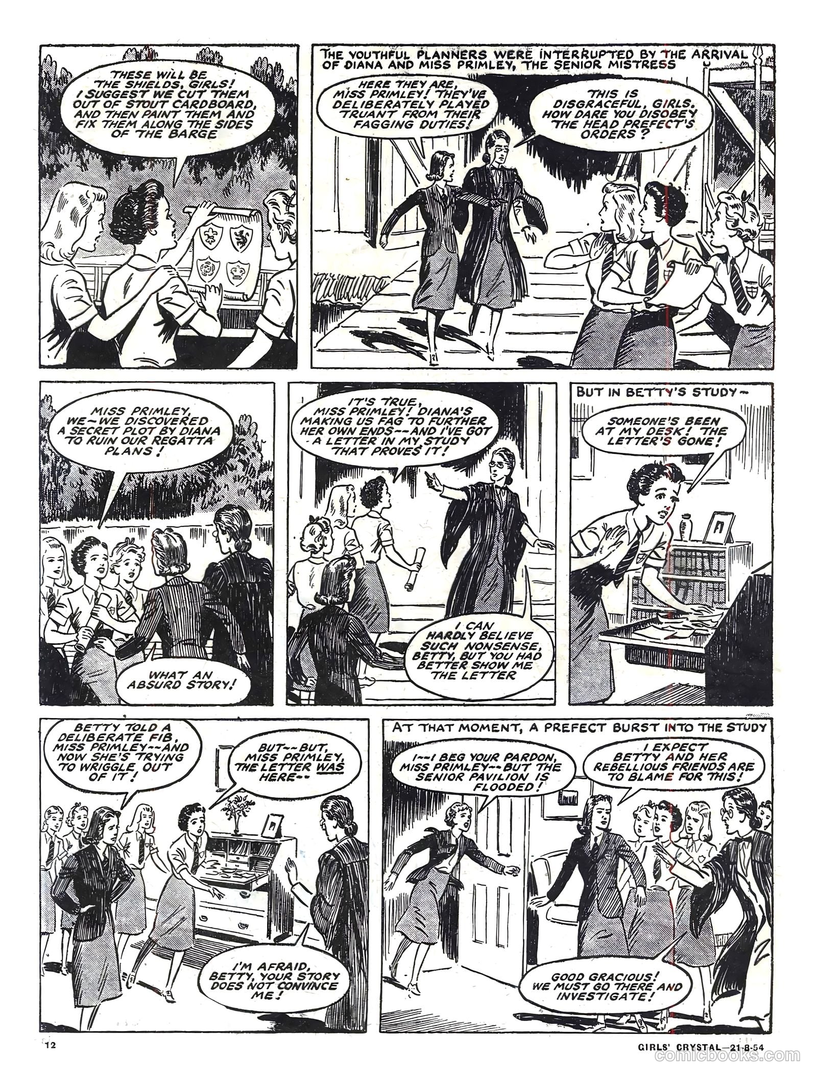 Girls' Crystal #983 (1954) — page 12 of 20