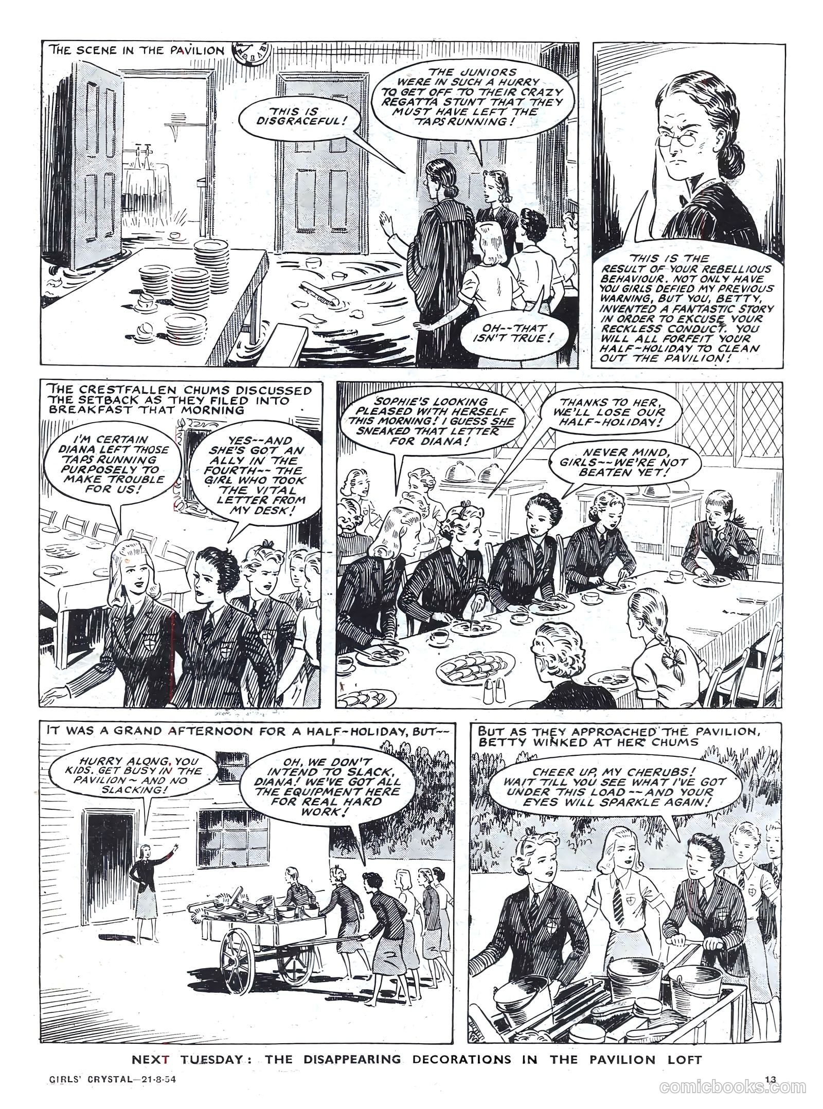 Girls' Crystal #983 (1954) — page 13 of 20
