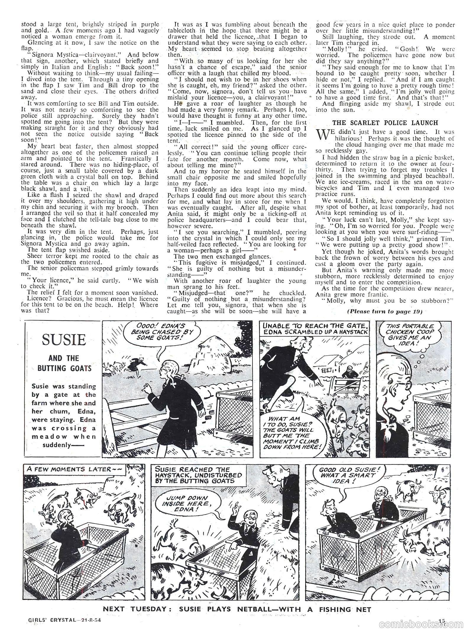 Girls' Crystal #983 (1954) — page 15 of 20