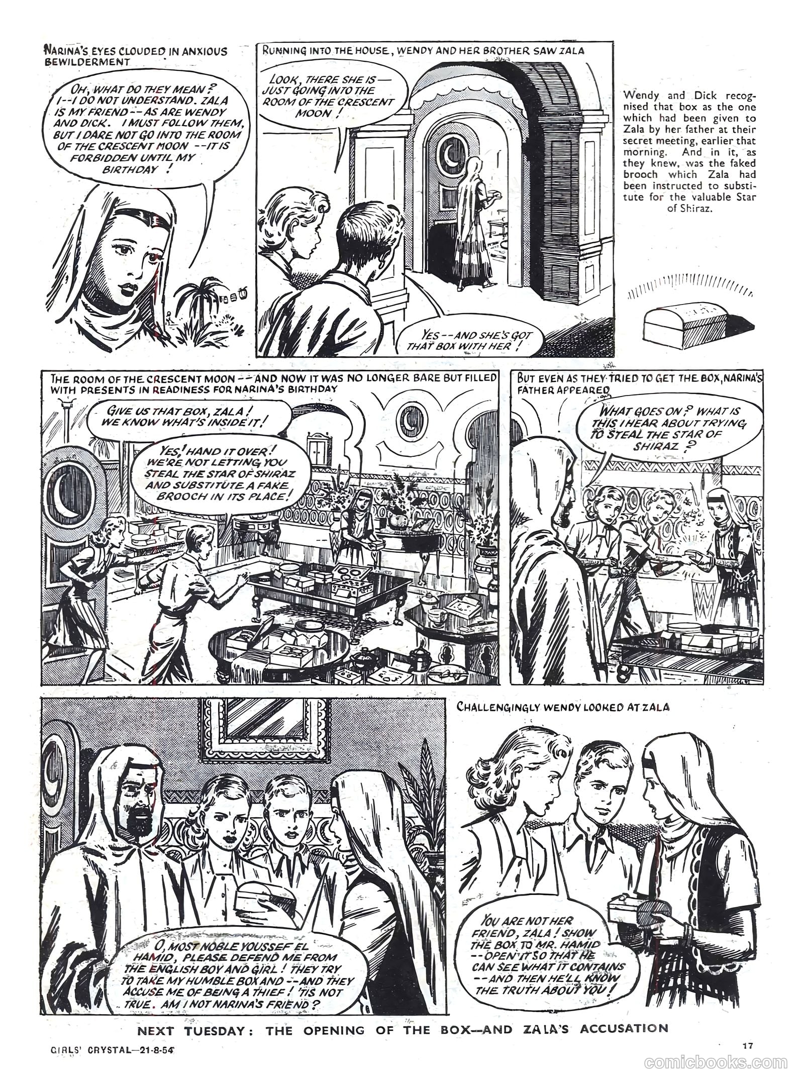 Girls' Crystal #983 (1954) — page 17 of 20